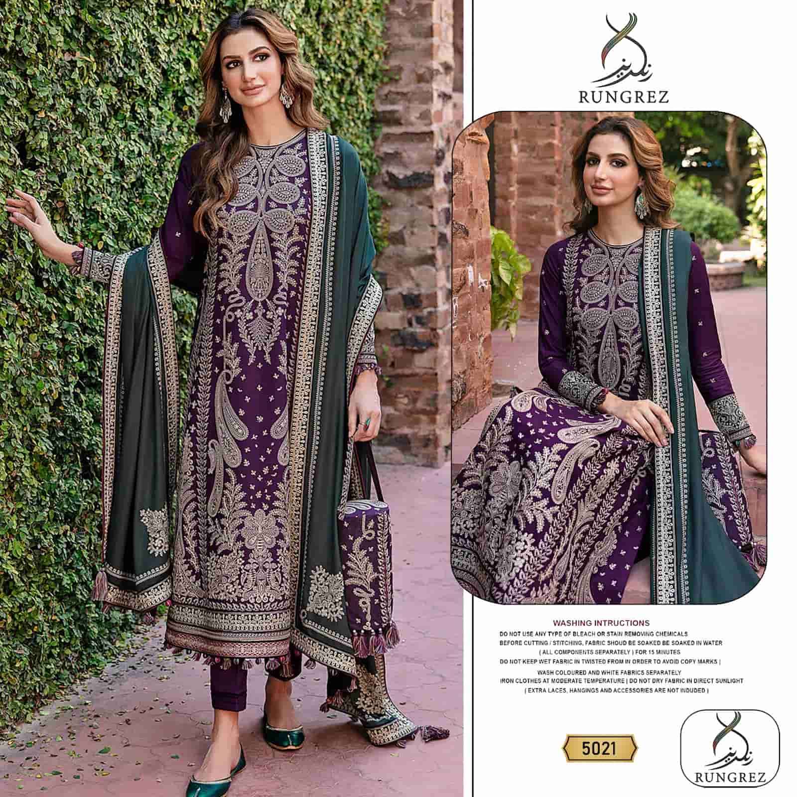 Rungrez 5021 Pakistani Festive Wear Style Heavy Embroidered Salwar Kameez Exporter