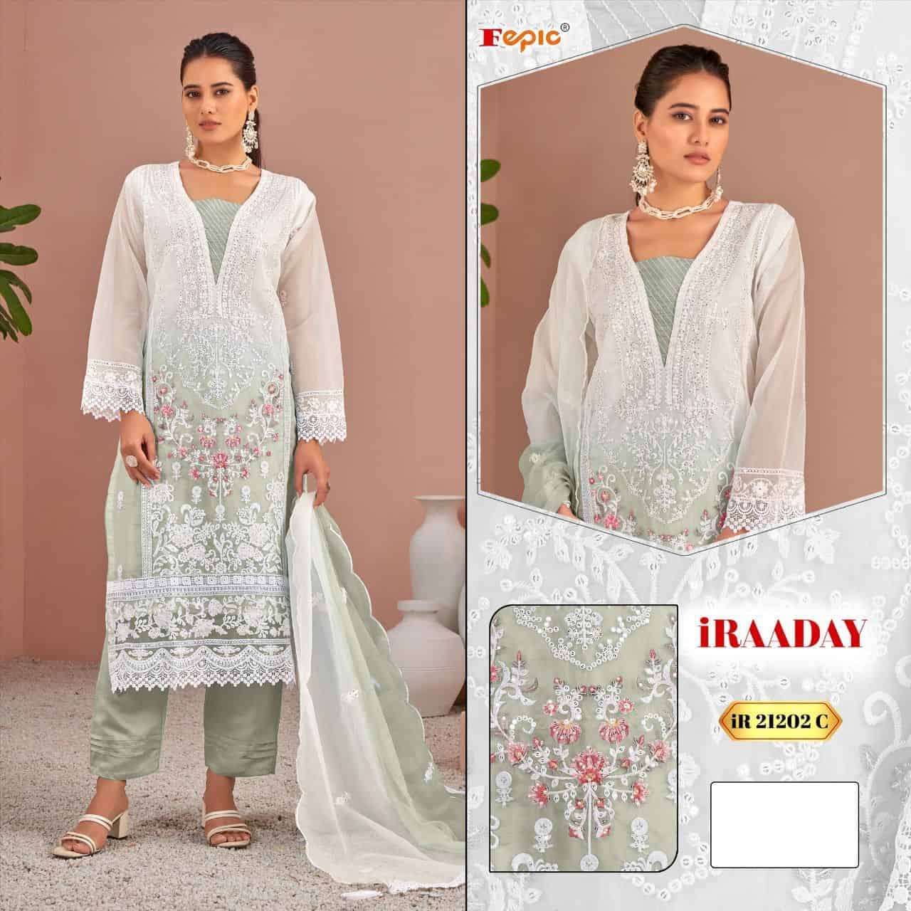 Fepic Rosemeen Heavy Embroidered Organza Suit