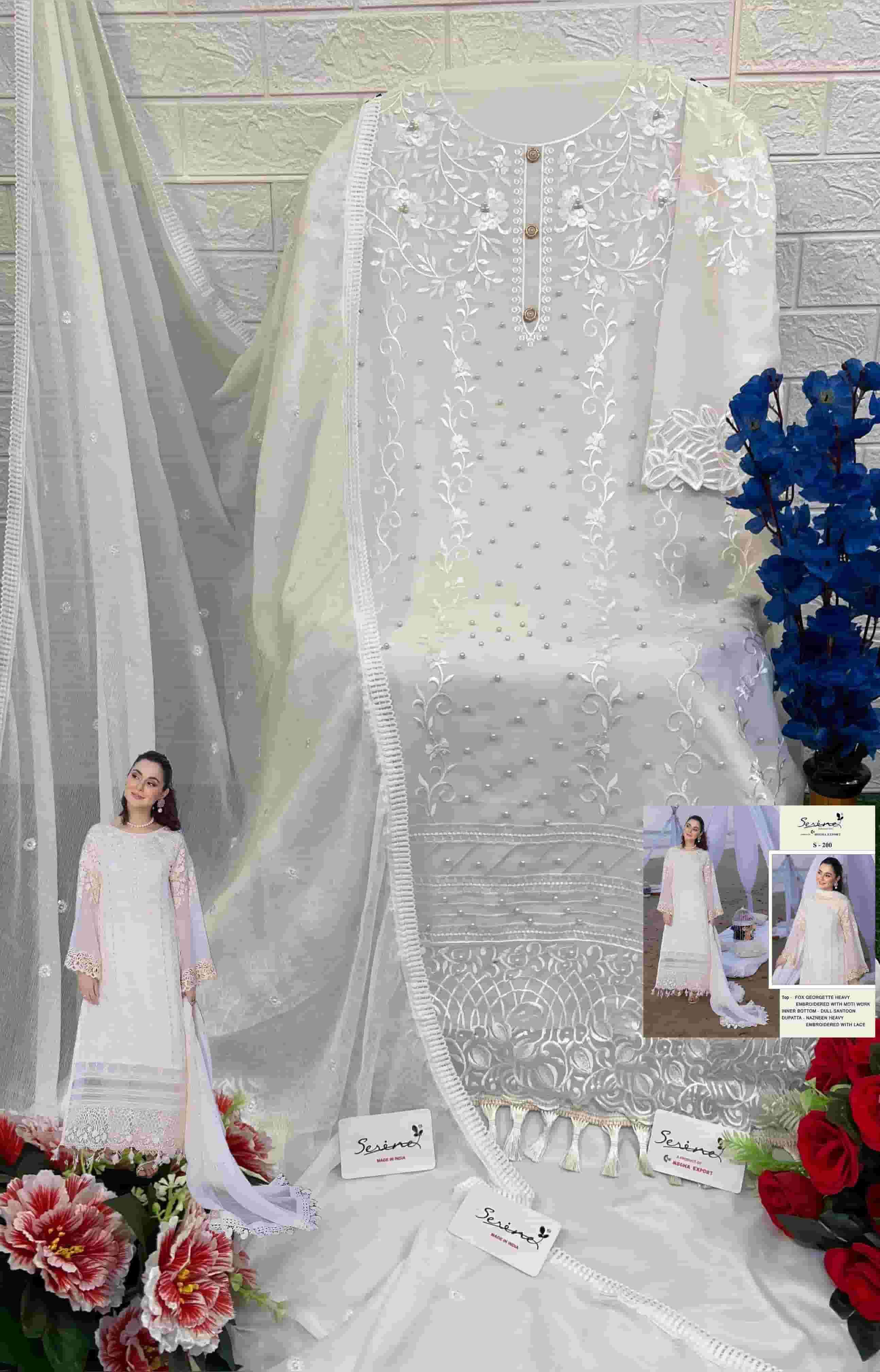 Serine S-200 Designer Pakistani Salwar Suit