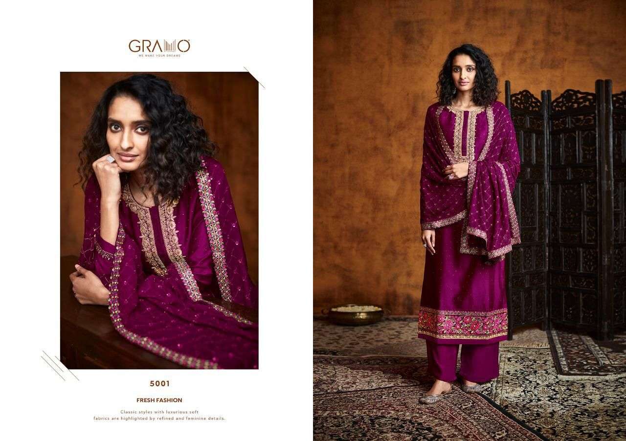 Gramo Pallavi Vol 1 Party Wear Readymade Salwar Suit New Collection