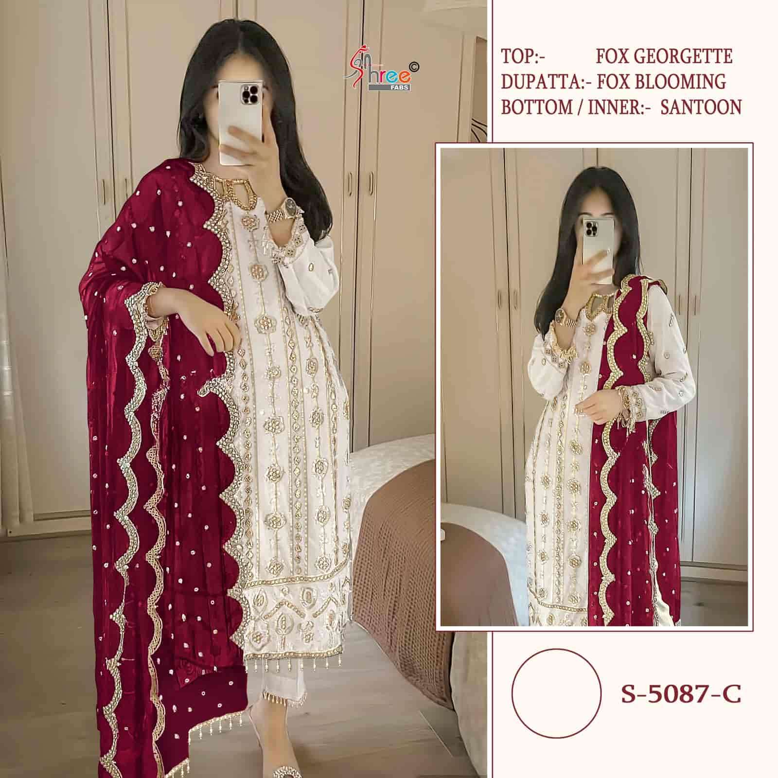 Shree Fabs S 5087 C Festive Wear Style Designer Pakistani Embroidered Dress Collection