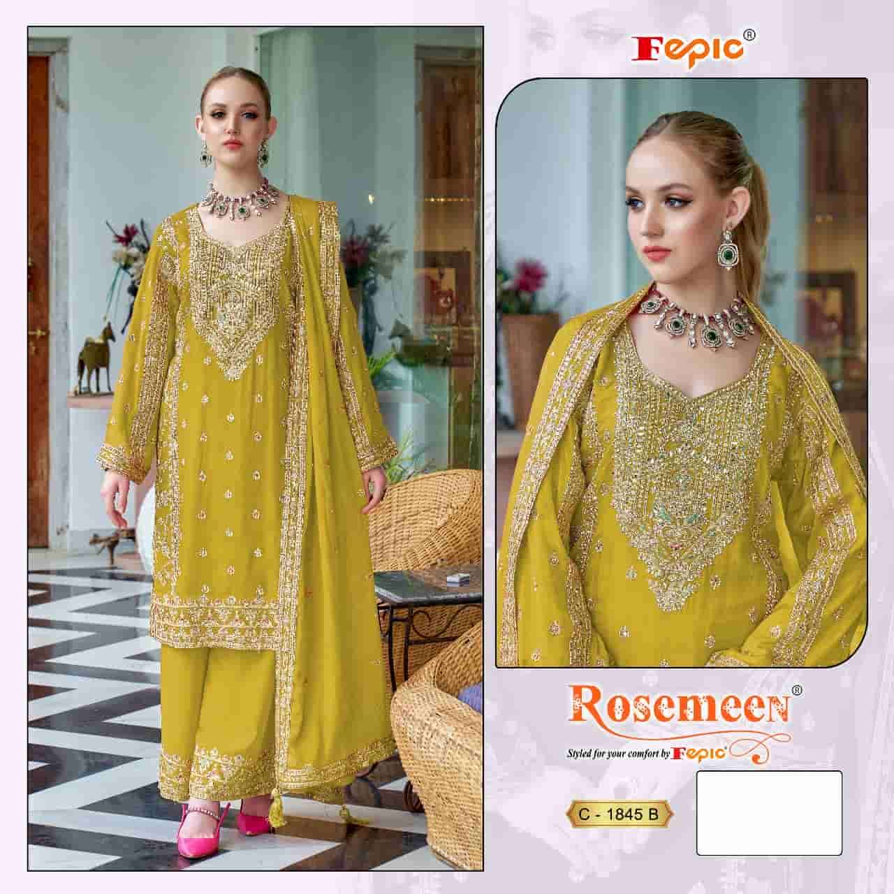 Fepic C 1845 B Latest Embroidered Designer Pakistani Suit Ensemble