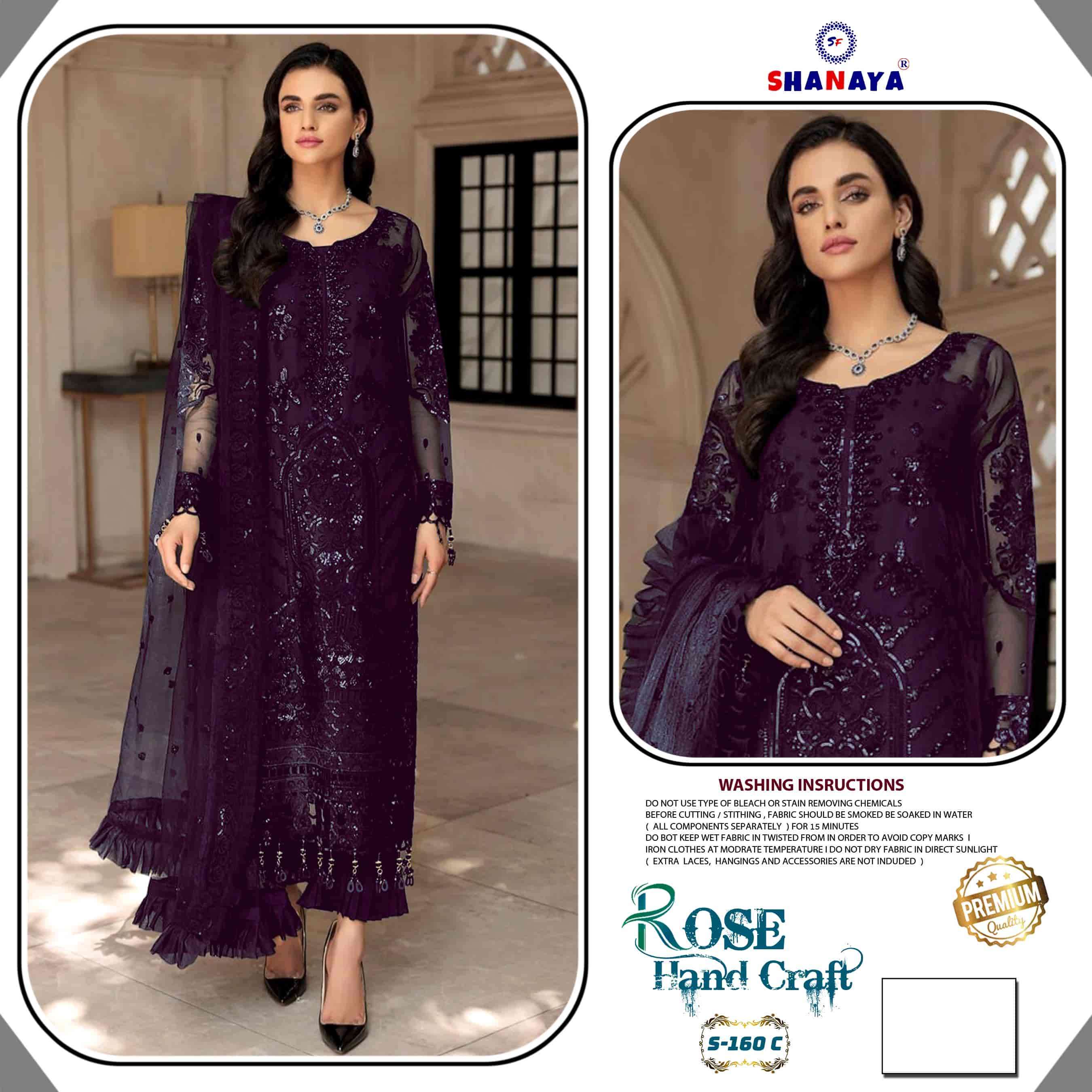 Shanaya S 160 C Exclusive Heavy Designer Pakistani Party Wear Suit Exporter