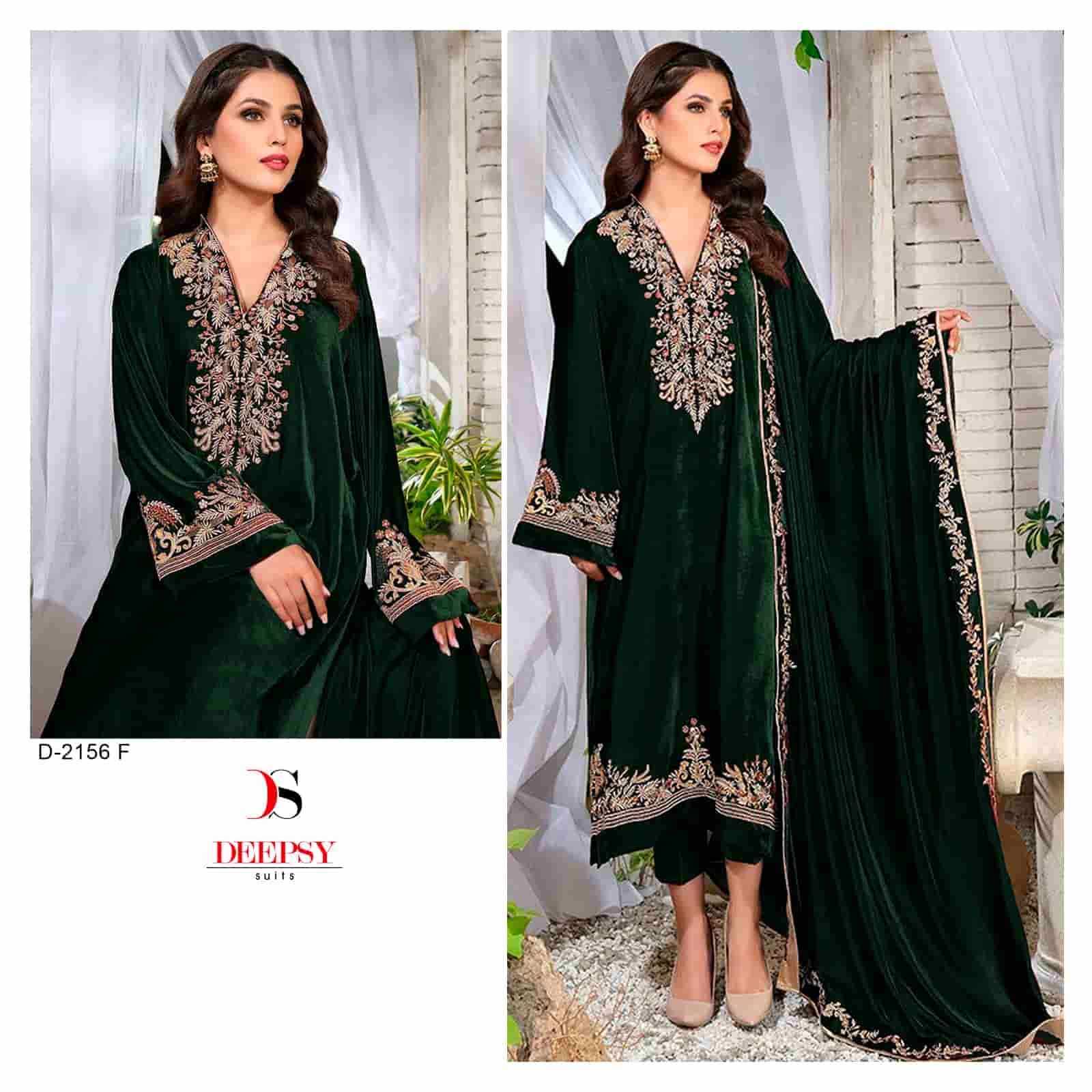 Deepsy D 2156 F Embroidered Designer Pakistani Velvet Collection