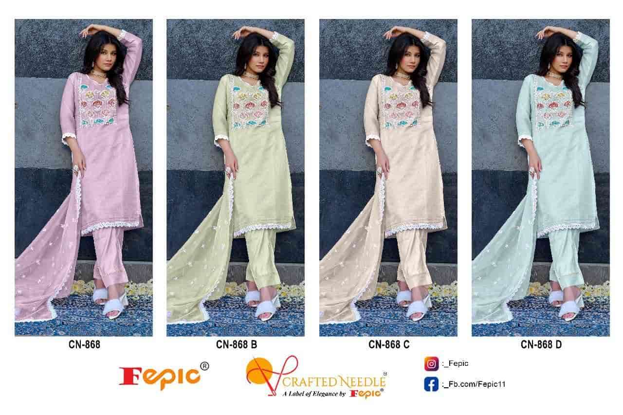 Crafted Needle CN 868 By Fepic Fancy Designer Style Pakistani Readymade Collection