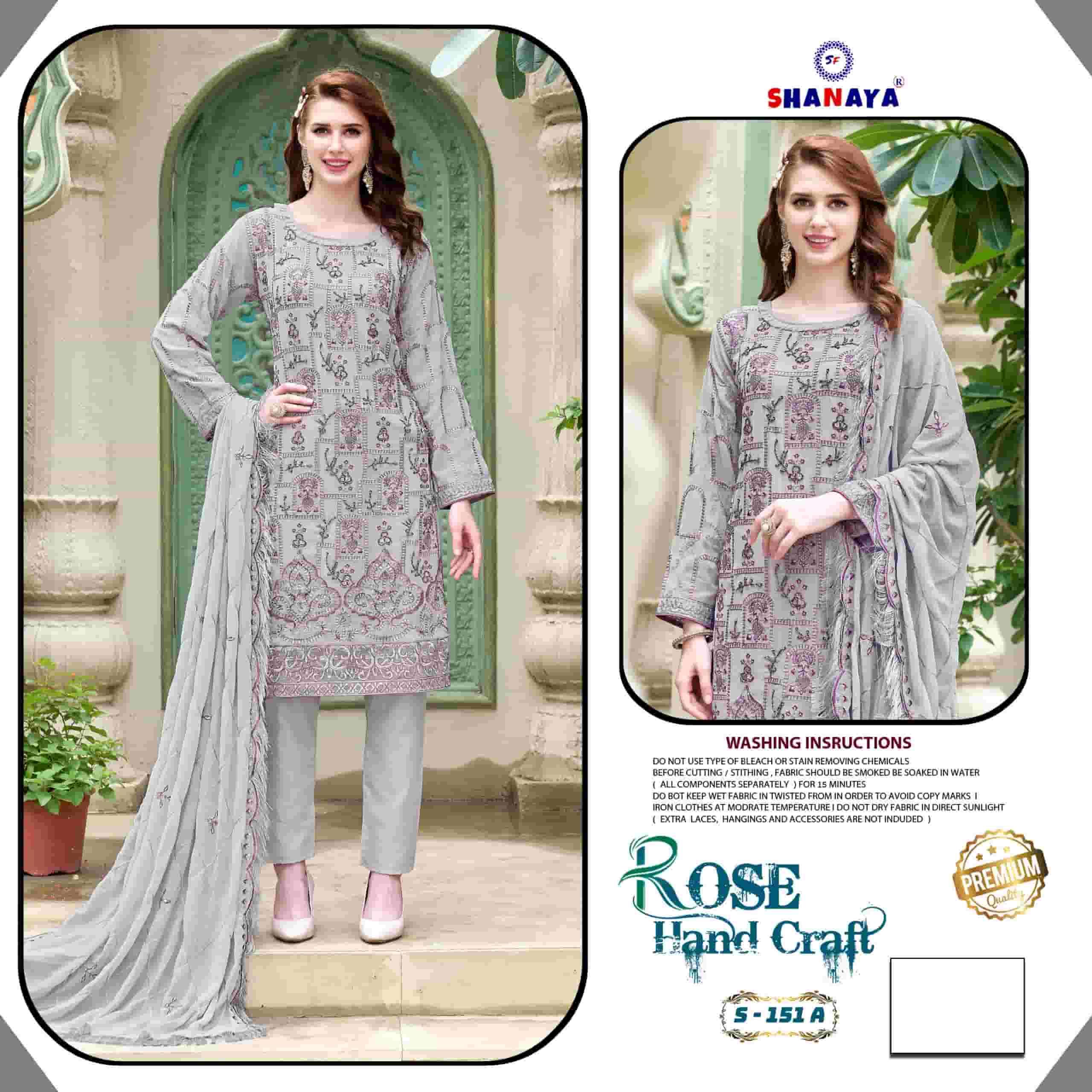 Shanaya S 151 A Pakistani Festive Wear Style Designer Georgette Suit Exporter