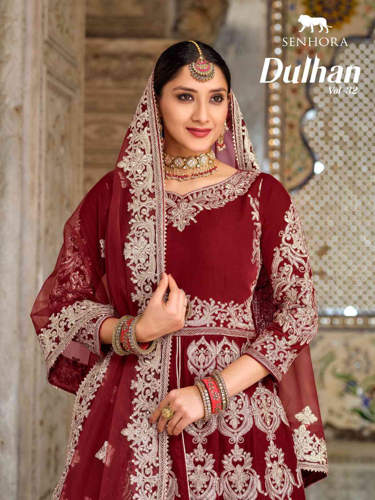 Senhora Dulhan Vol 42 Wedding Wear Designer Velvet Gown New Collection Exporter