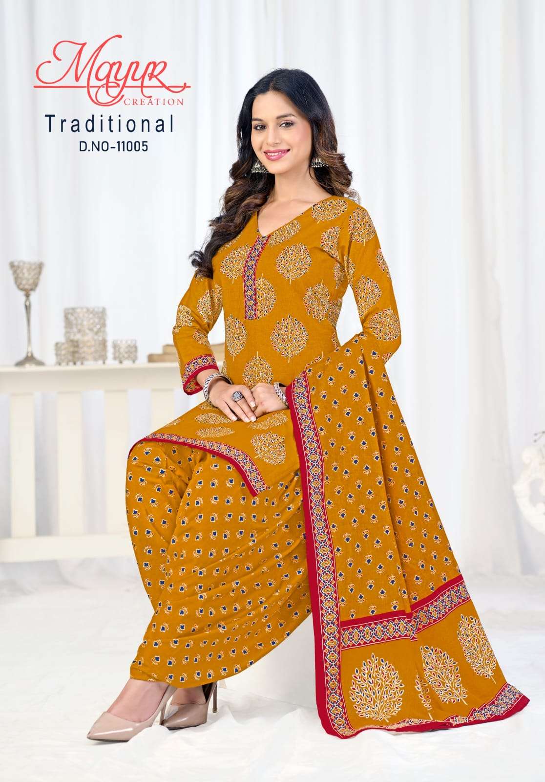 Mayur Traditional Pure Cotton Dress Material
