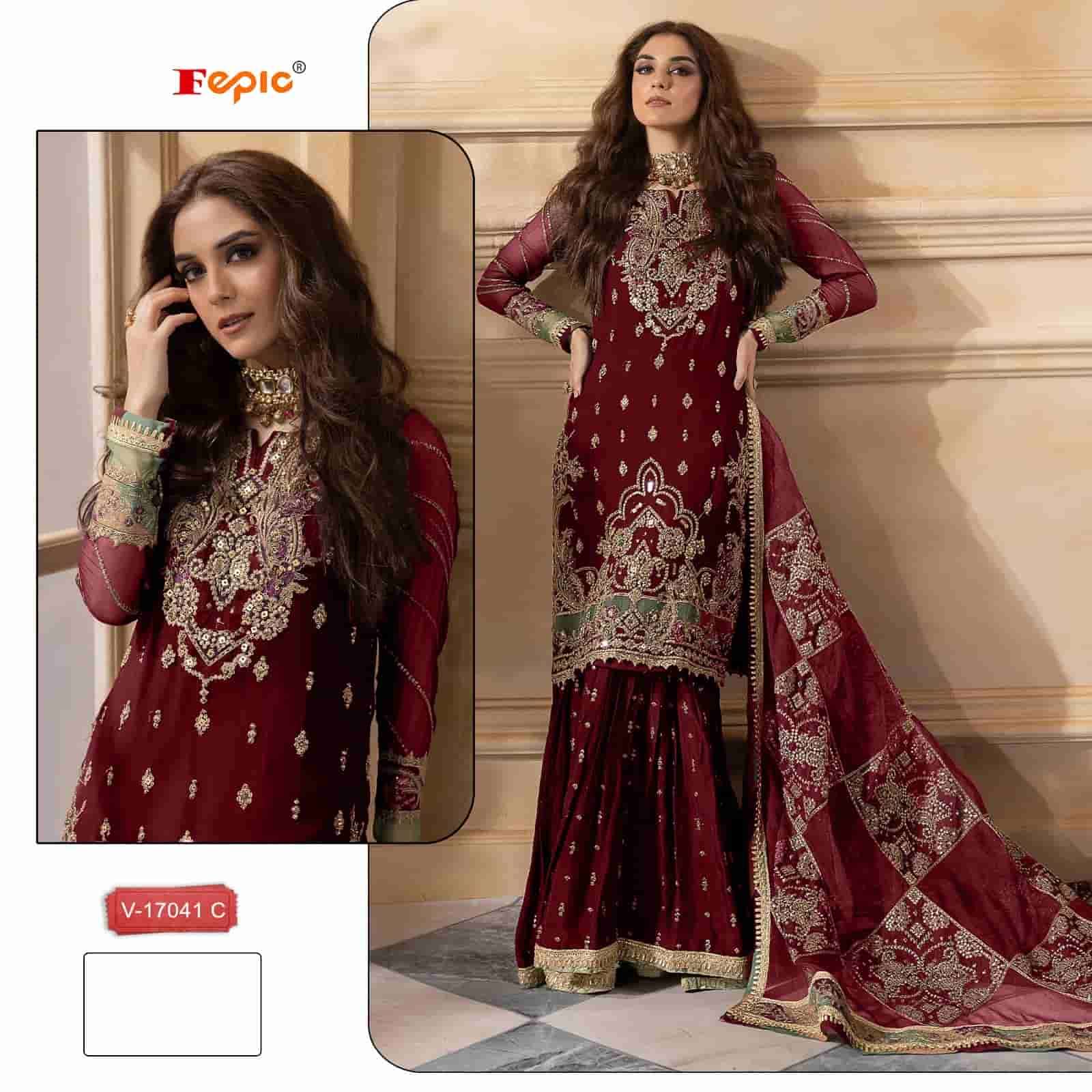 Fepic V 17041 C Exclusive Heavy Designer Pakistani Velvet Suit Collection