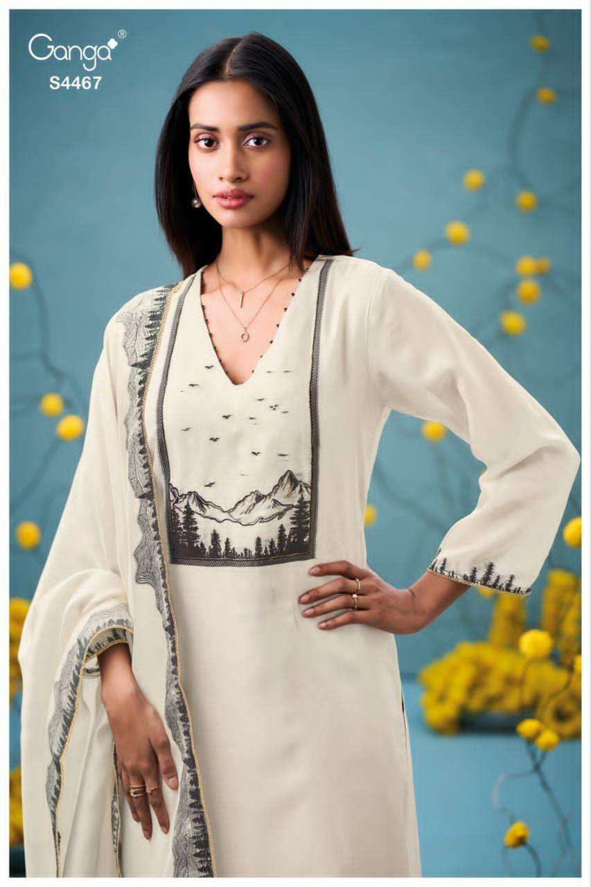 Ganga Fashion Helina Woven Silk Salwar Suit