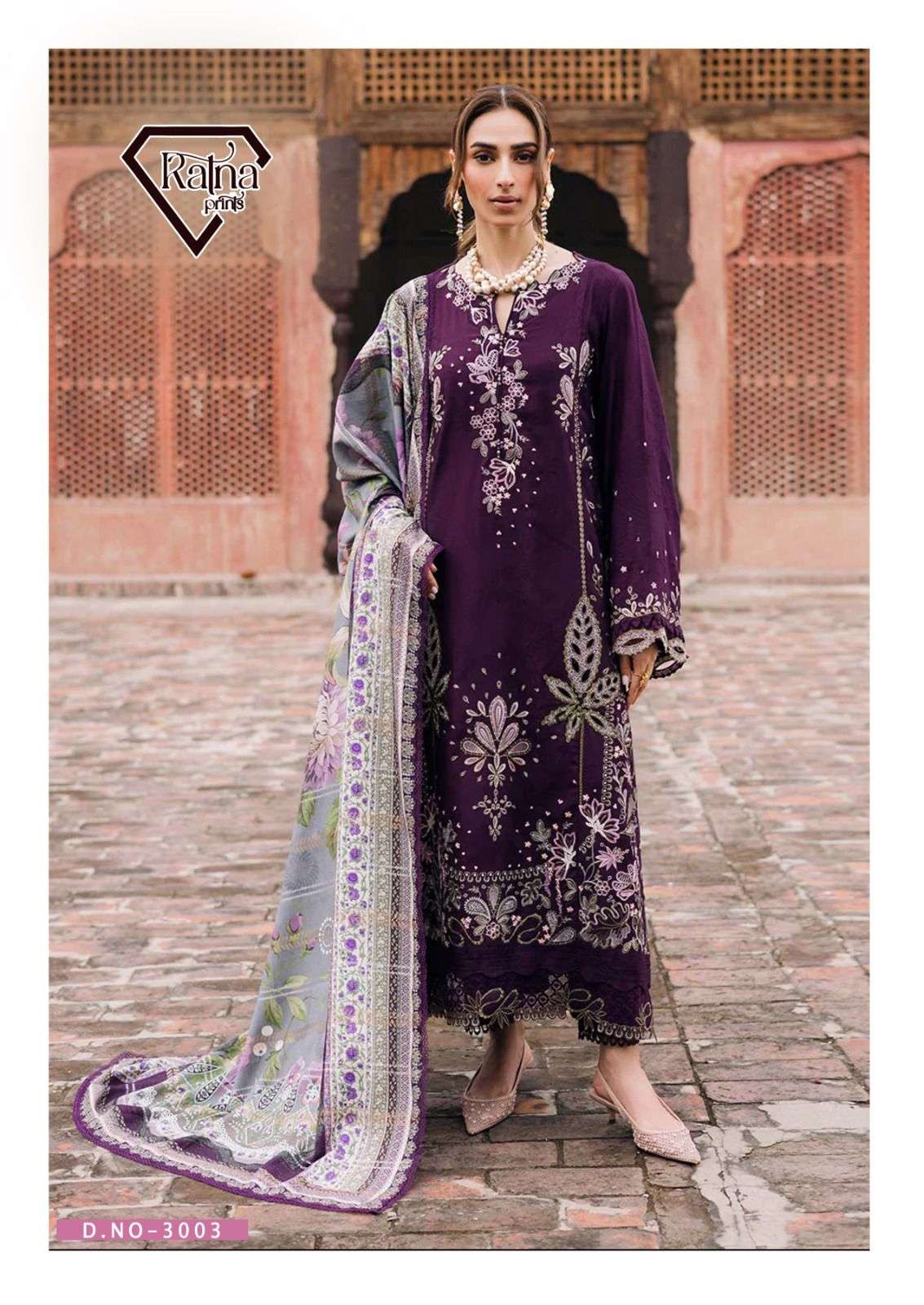 Firdous Vol 3 Heavy Cotton Unstitched Suit