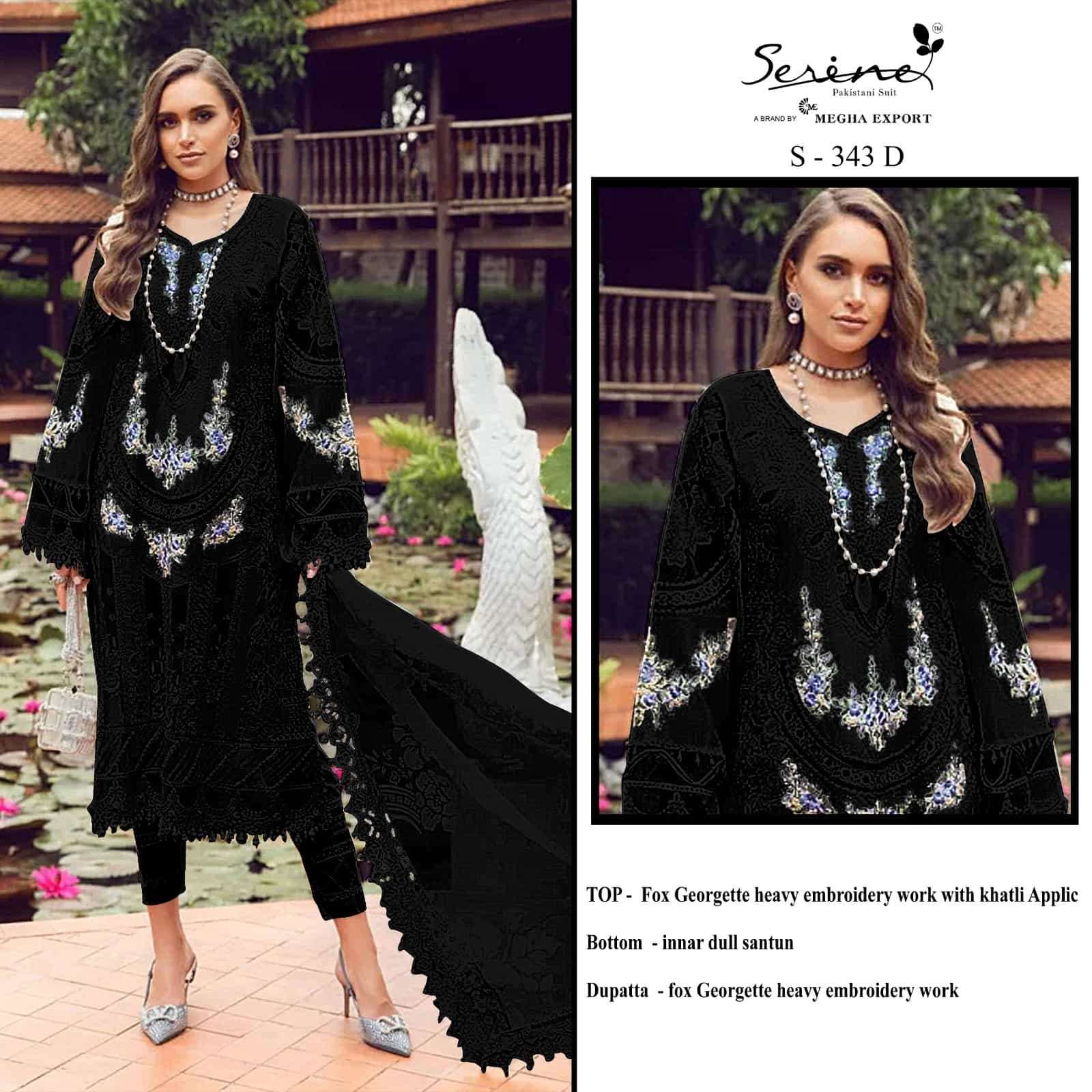 Serine S 343 D Party Wear Style Designer Style Pakistani Suit