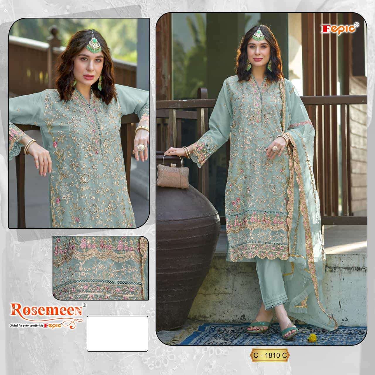 Fepic Rosemeen C 1810 C Pakistani Festive Dress