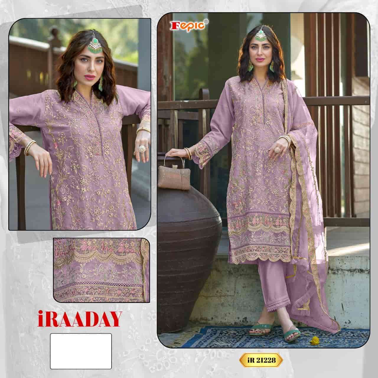 Fepic C 21228 A Pakistani Style Designer Organza Suit Exporter