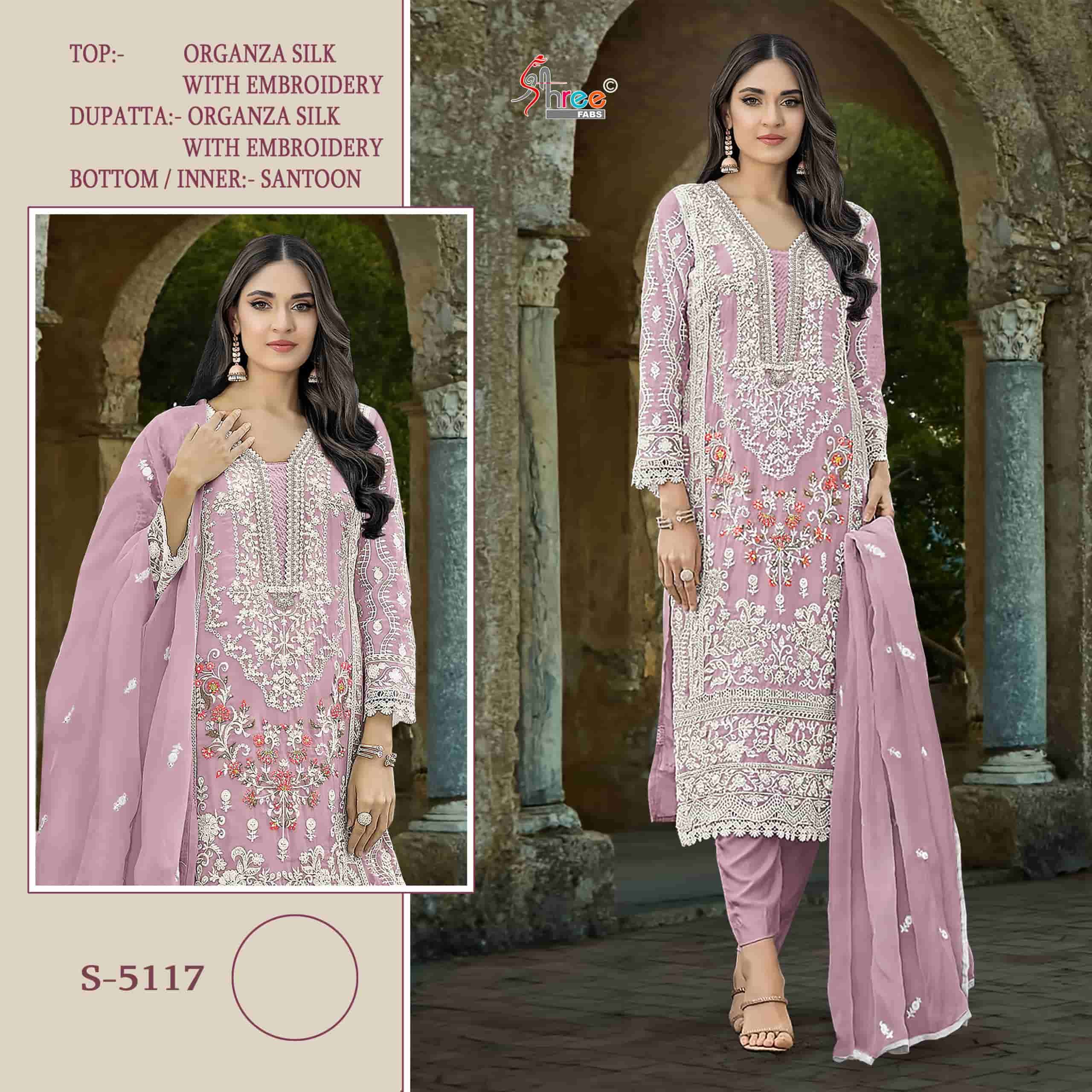 Shree Fabs S 5117 Pakistani Style Designer Organza Salwar Suit Exporter