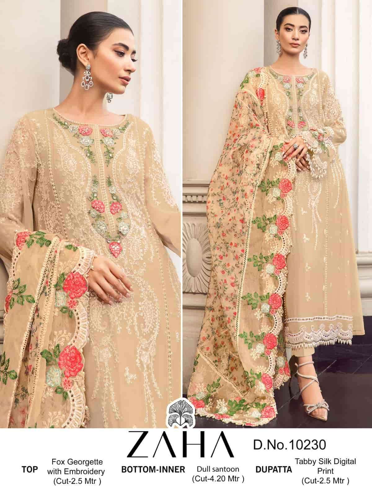 Zaha Heavy Embroidered Georgette Salwar Suit