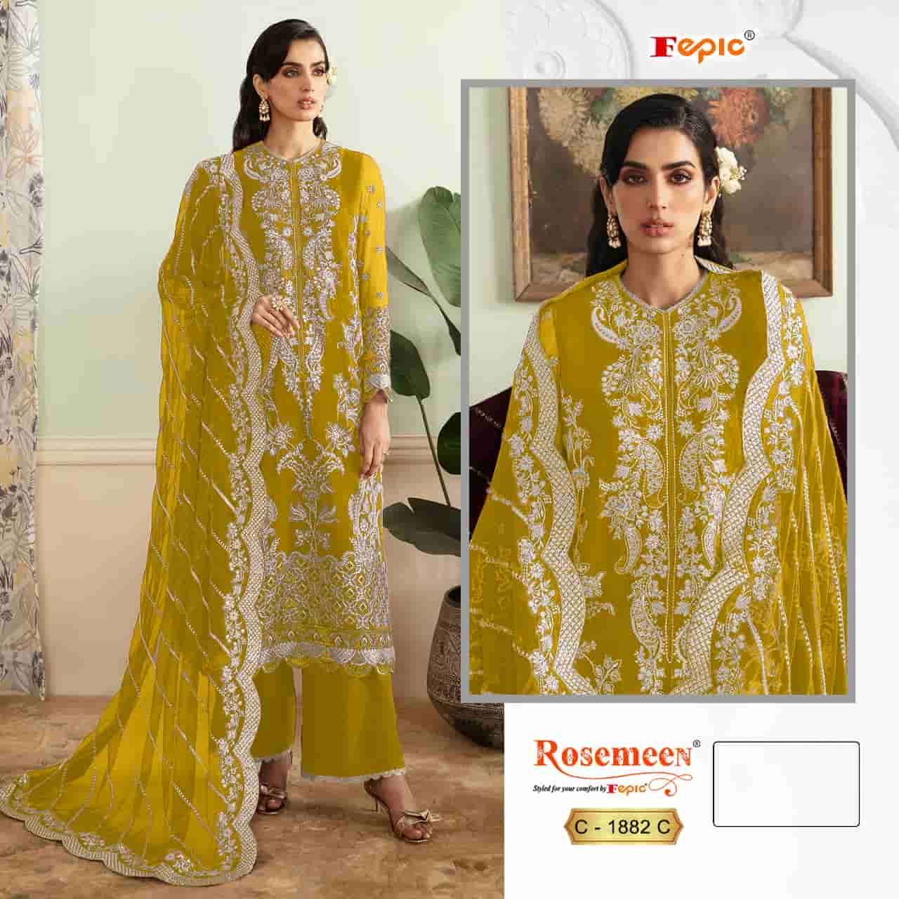 Fepic C 1882 C Festive Wear Style Georgette Embroidered Suit Collection