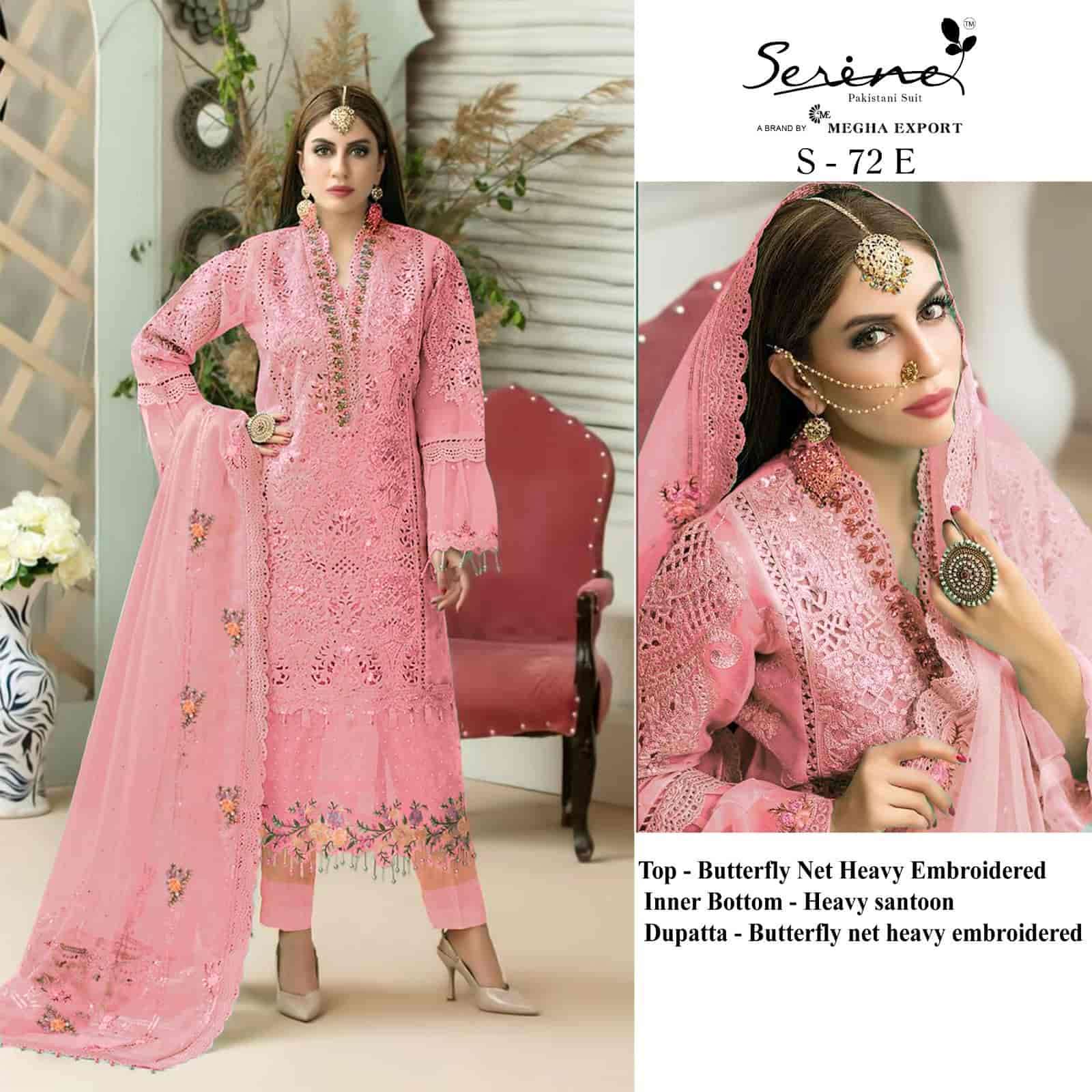 Megha Export S 72 Colors Pakistani Festive Wear Style Designer Salwar Suit Wholesalers