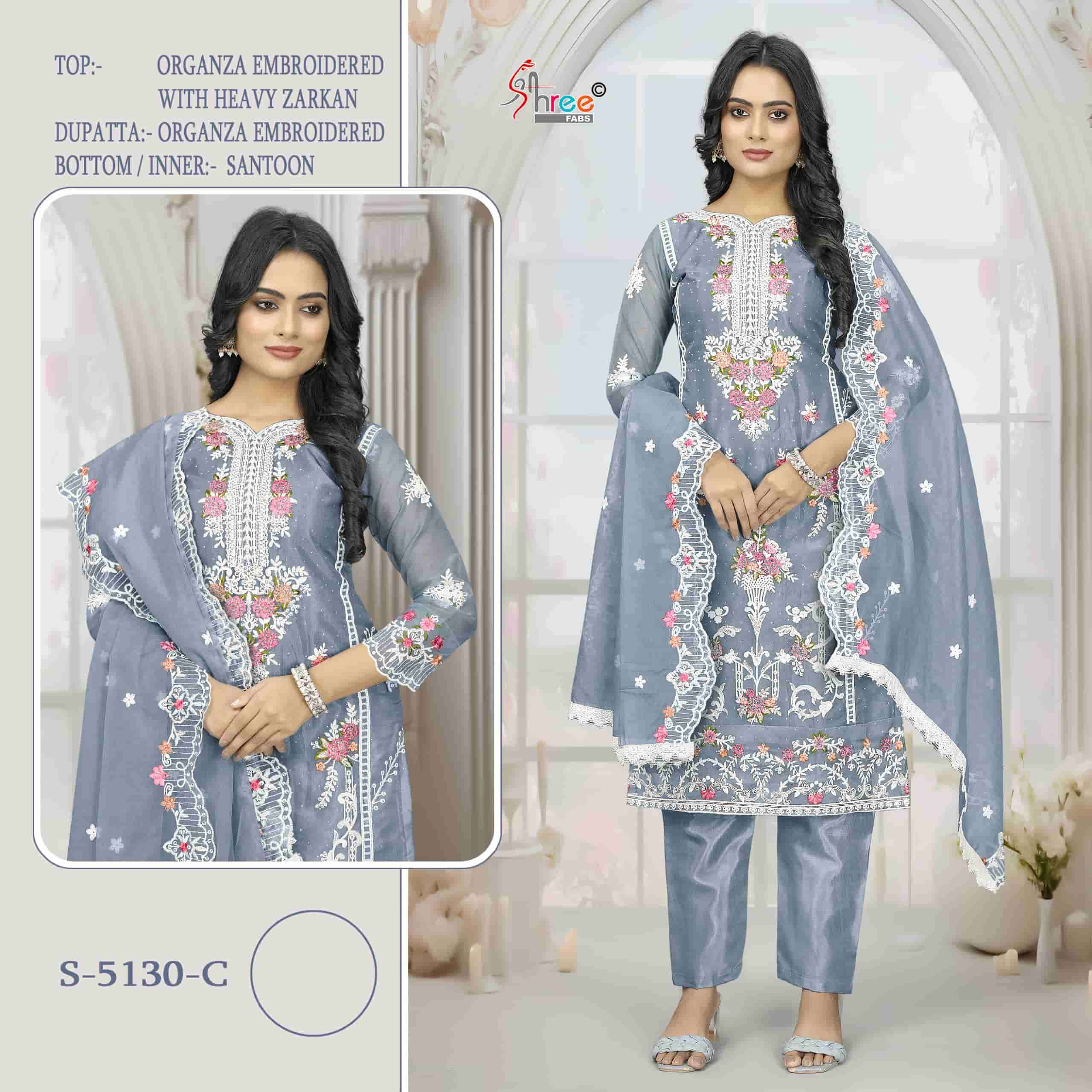 Shree Fabs S 5130 C Pakistani Latest Embroidered Designer Suit Ensemble