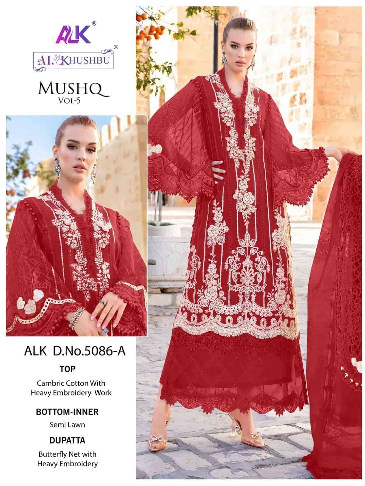 Al Khushbu Mushq Vol-5 5086-A Embroidered Suit