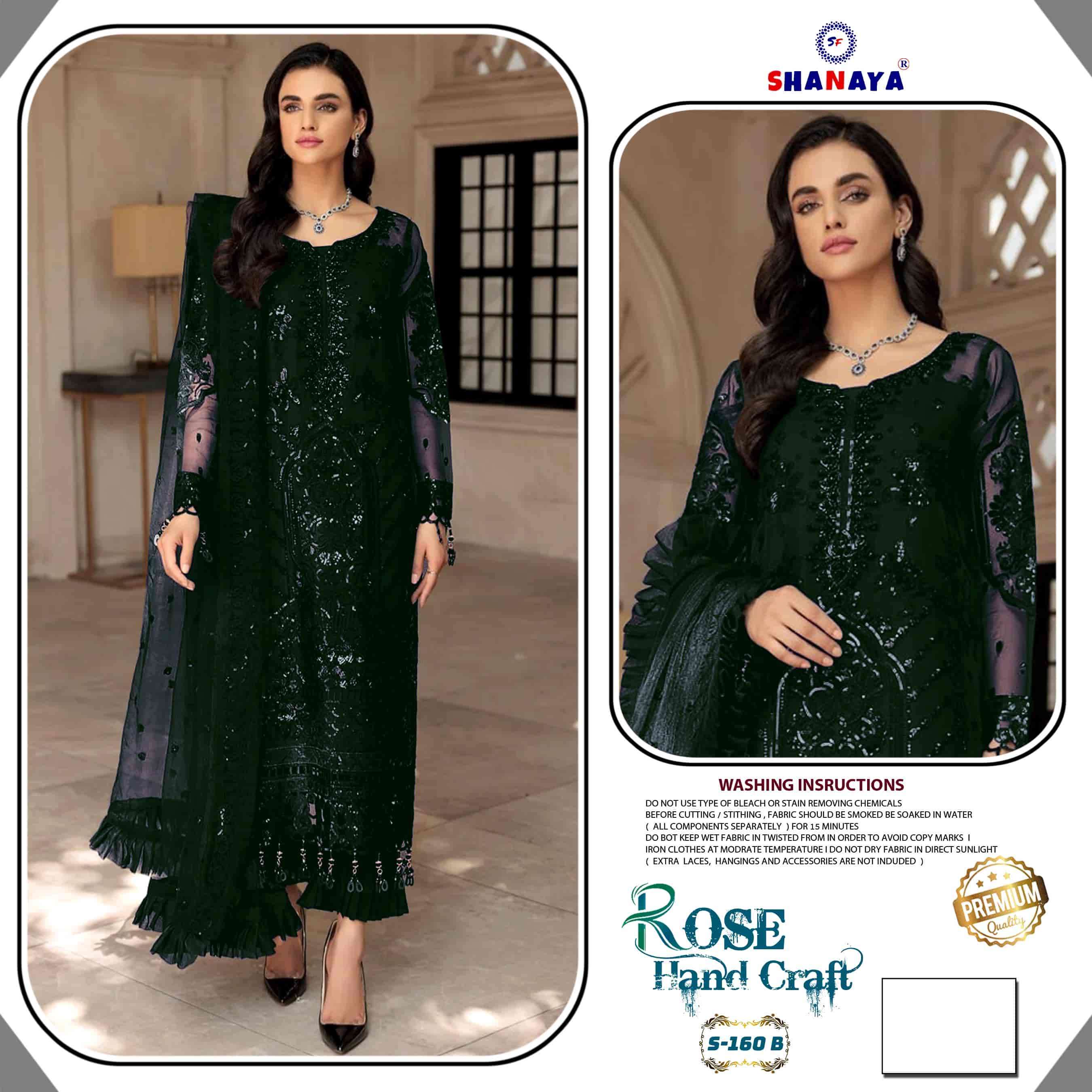 Shanaya S 160 B Party Wear Style Heavy Designer Pakistani Suit Online