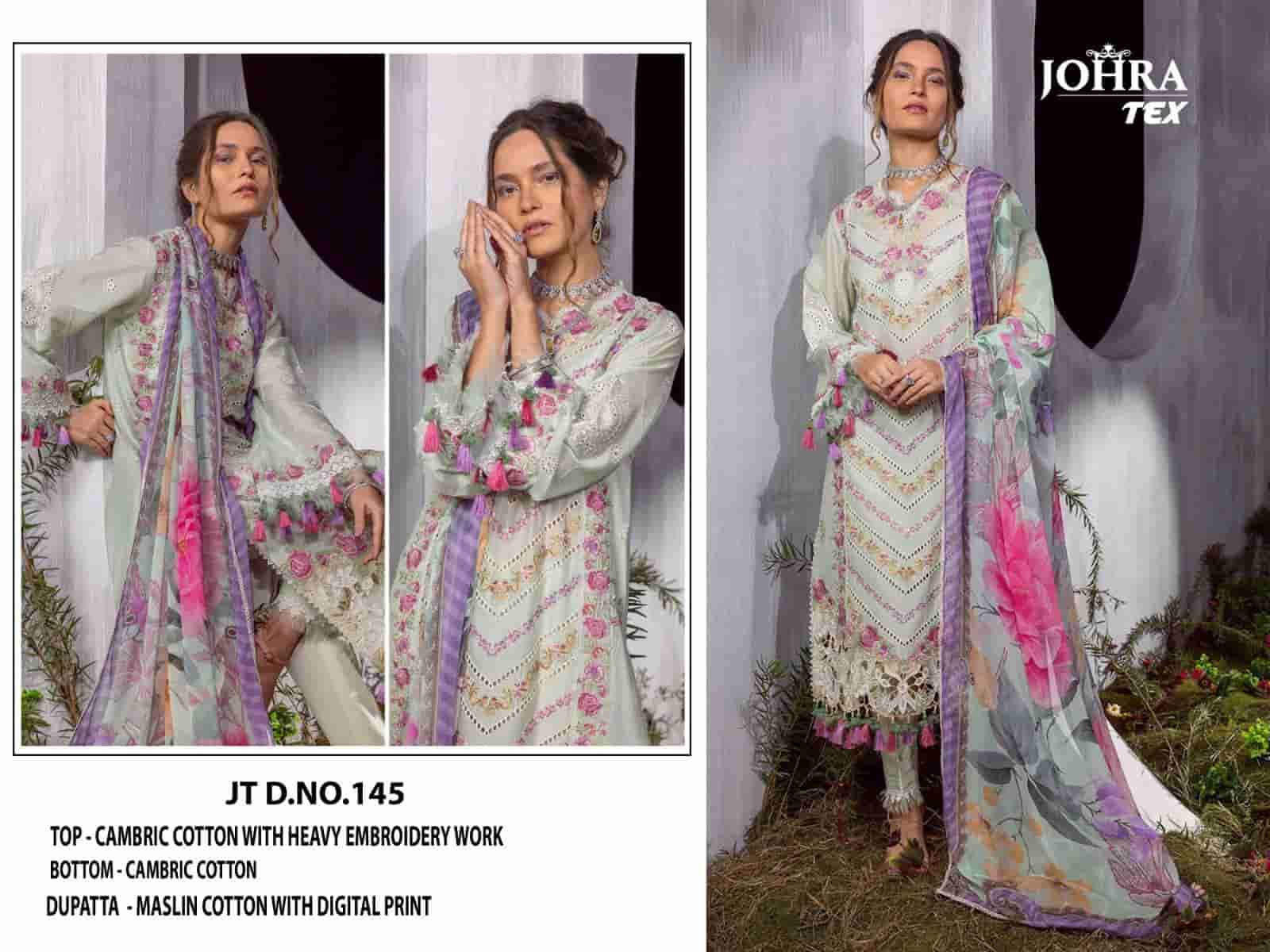 Johra Tex 145 Pakistani Embroidered Cotton Suit