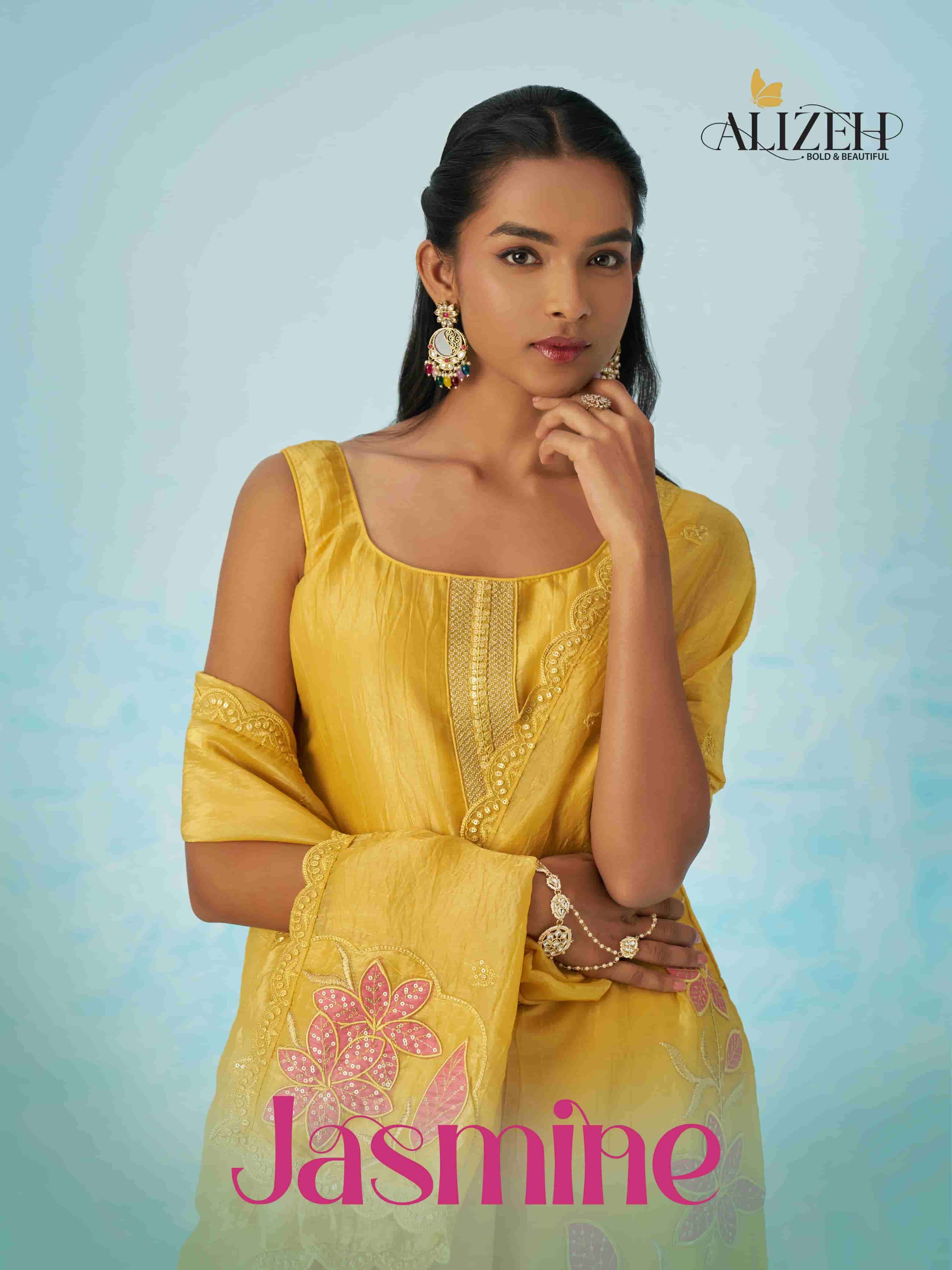 Alizeh Jasmine Fancy Crush Salwar Suit