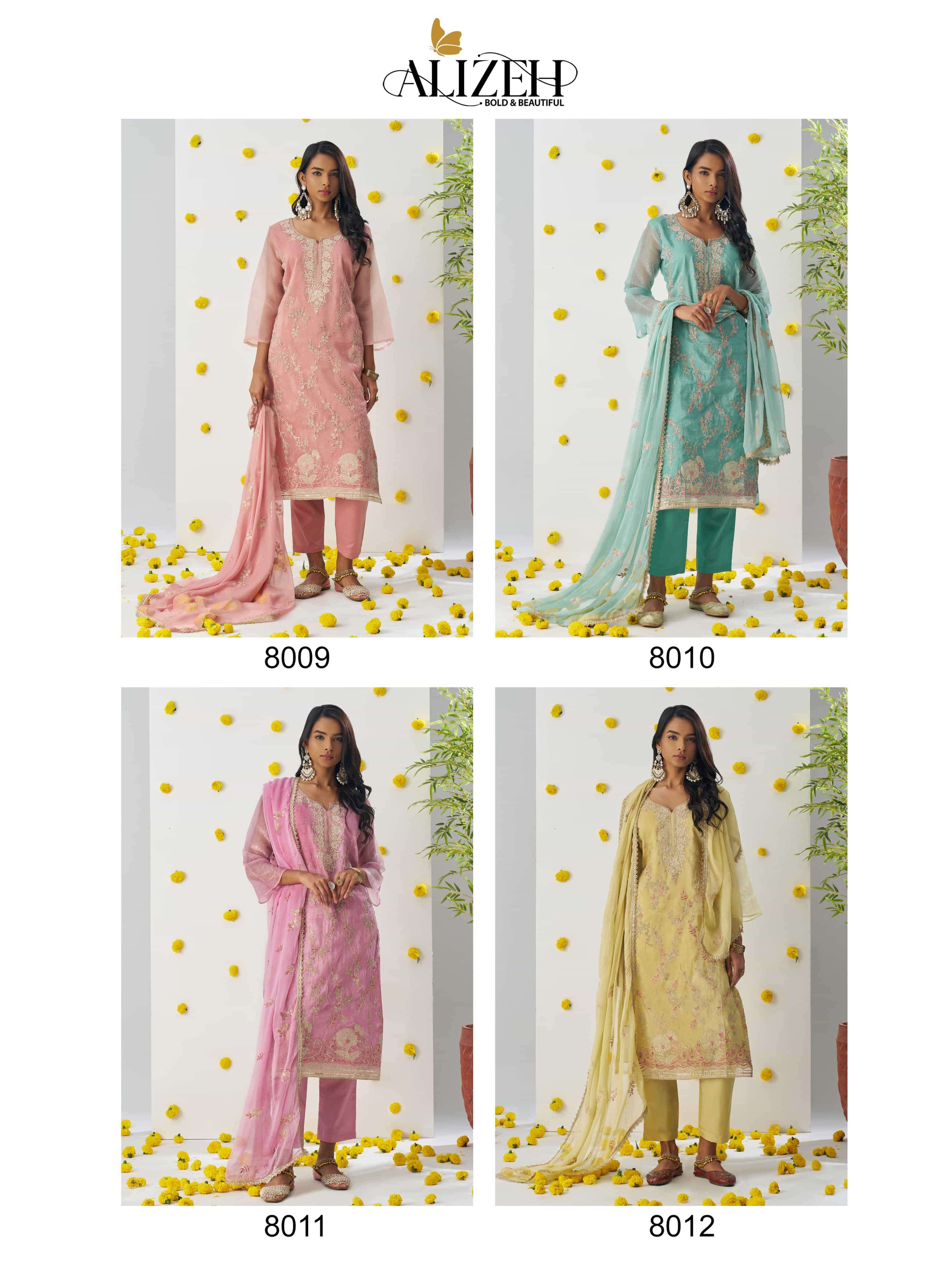 Alizeh Raag 4 Colors Pakistani Salwar Suit Collection At Price
