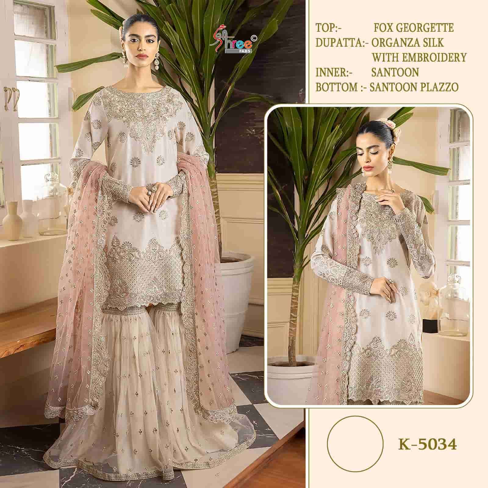 Shree Fabs K 5034 Latest Heavy Designer Pakistani Festive Wear Suit Collection
