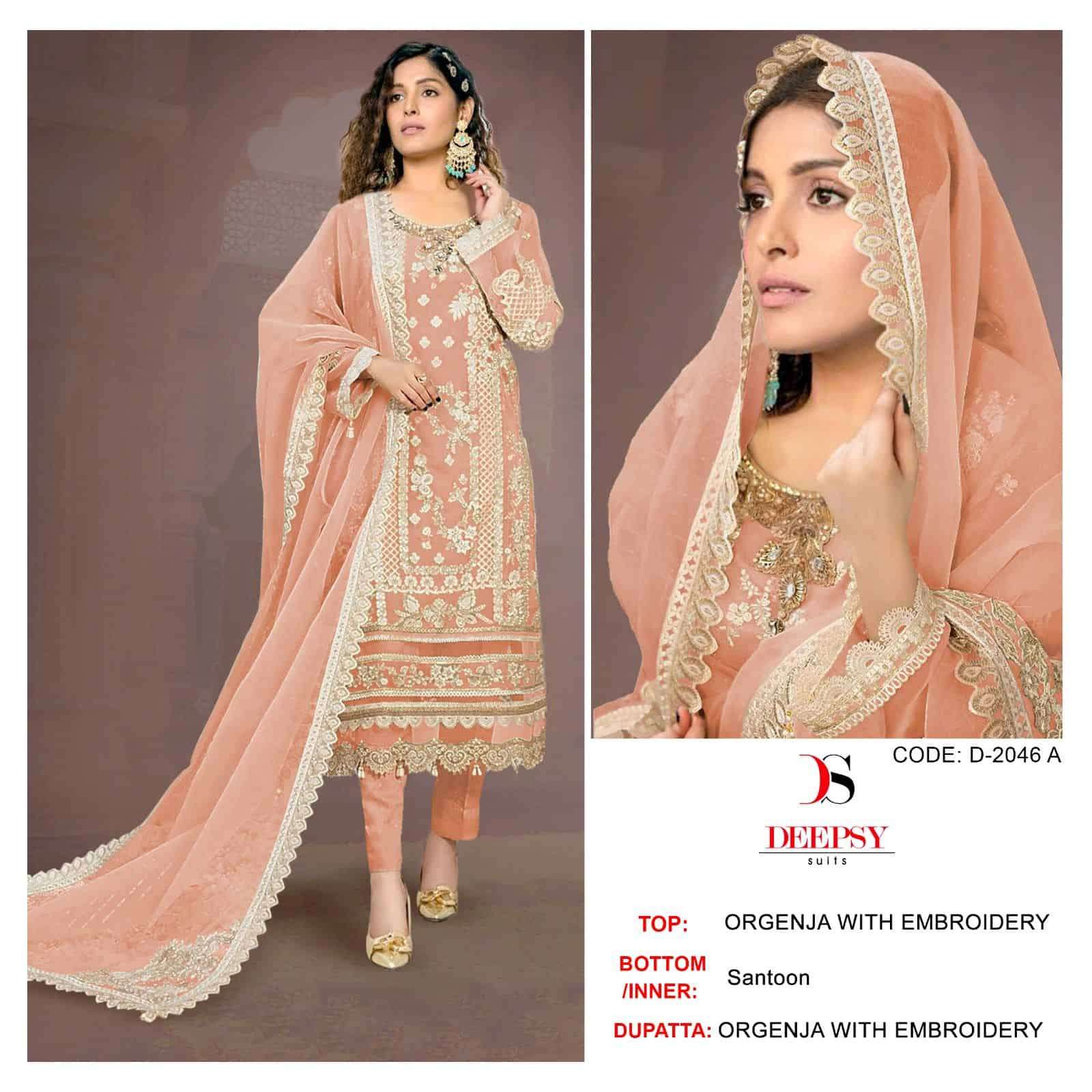 Deepsy D 2046 Colors Exclusive Heavy Designer Style Pakistani Suit Collection