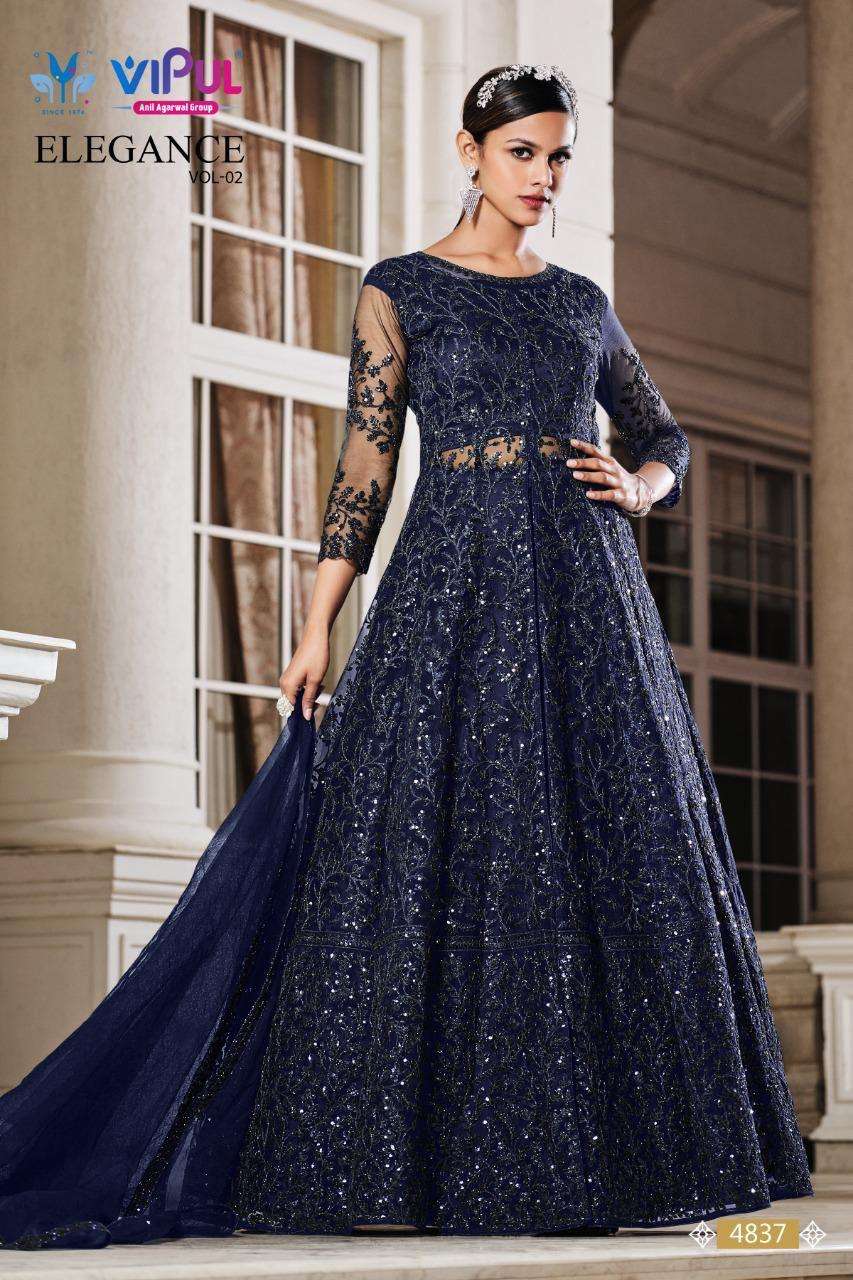 Vipul Elegance Vol 2 Nx Designer Anarkali Gown Party Wear Suit