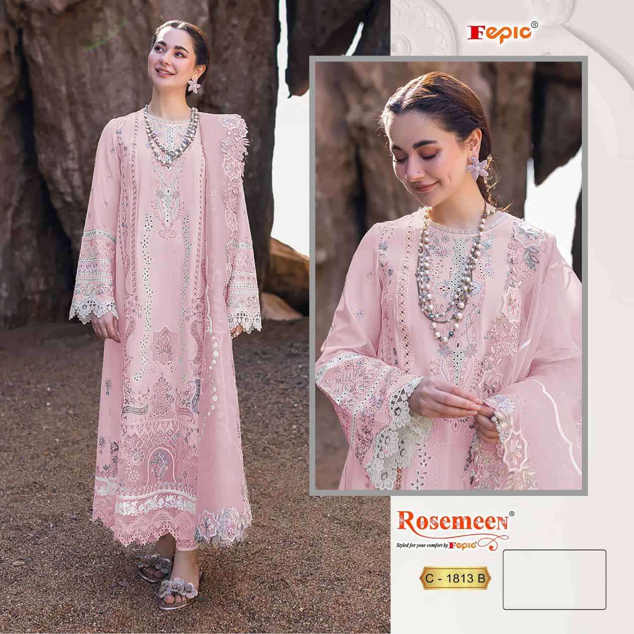 Fepic Rosemeen C 1813 B Cotton Pakistani Suit
