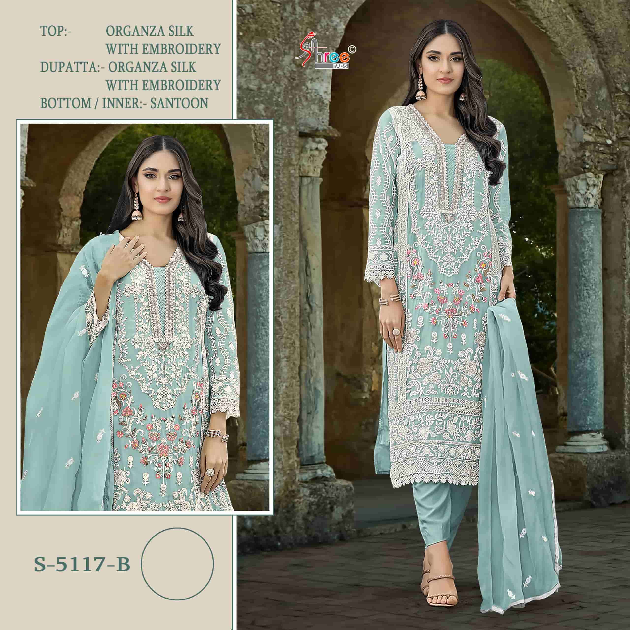 Shree Fabs S 5117 B Exclusive Heavy Designer Style Pakistani Suit Collection