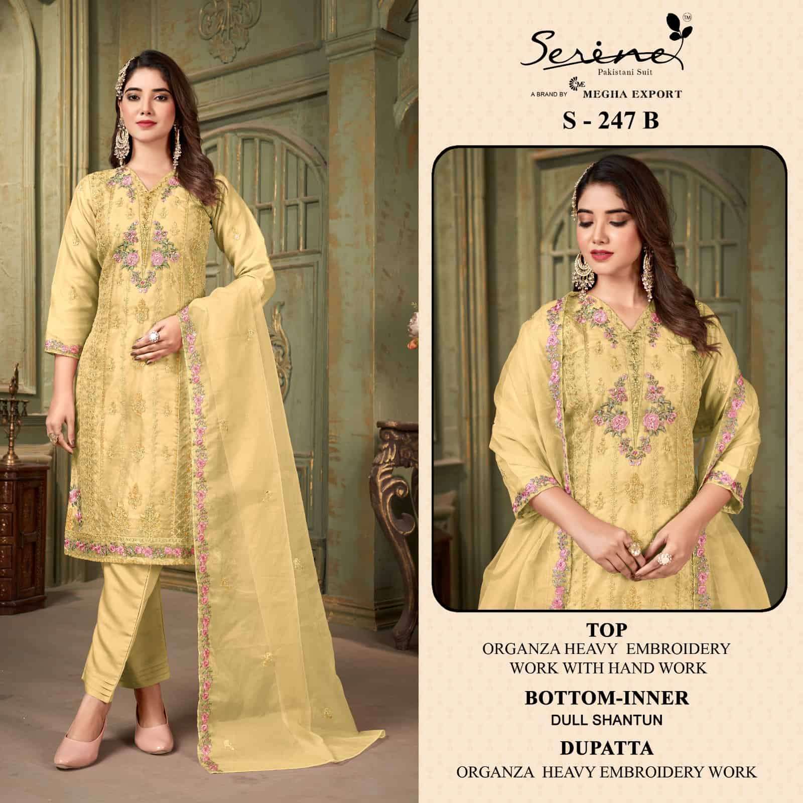 Serin S 247 B Pakistani Festive Wear Style Designer Suit Collection