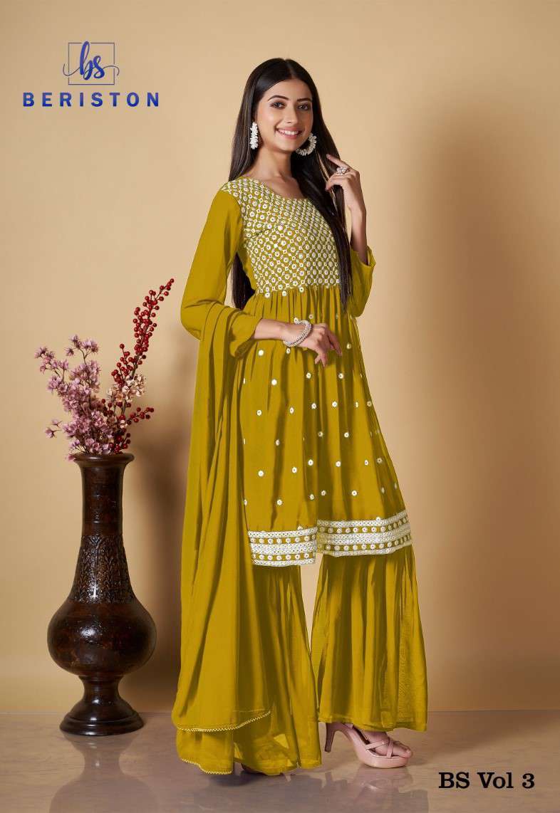 Beriston Bs Vol 3 Festive Collection Stylish Sharara Dress