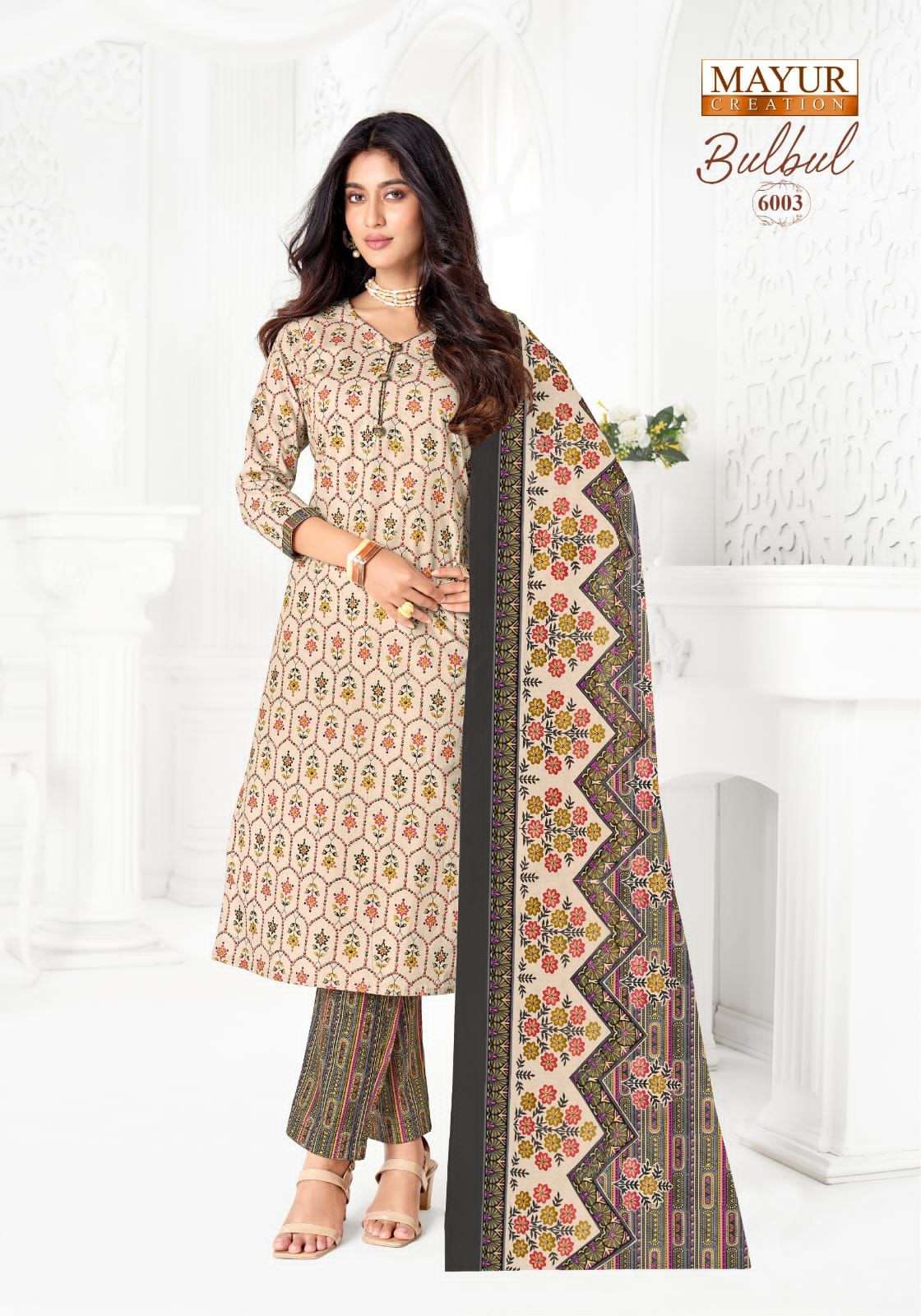 Mayur Bulbul Vol 6 Printed Cotton Dress Material Catalog Wholesalers