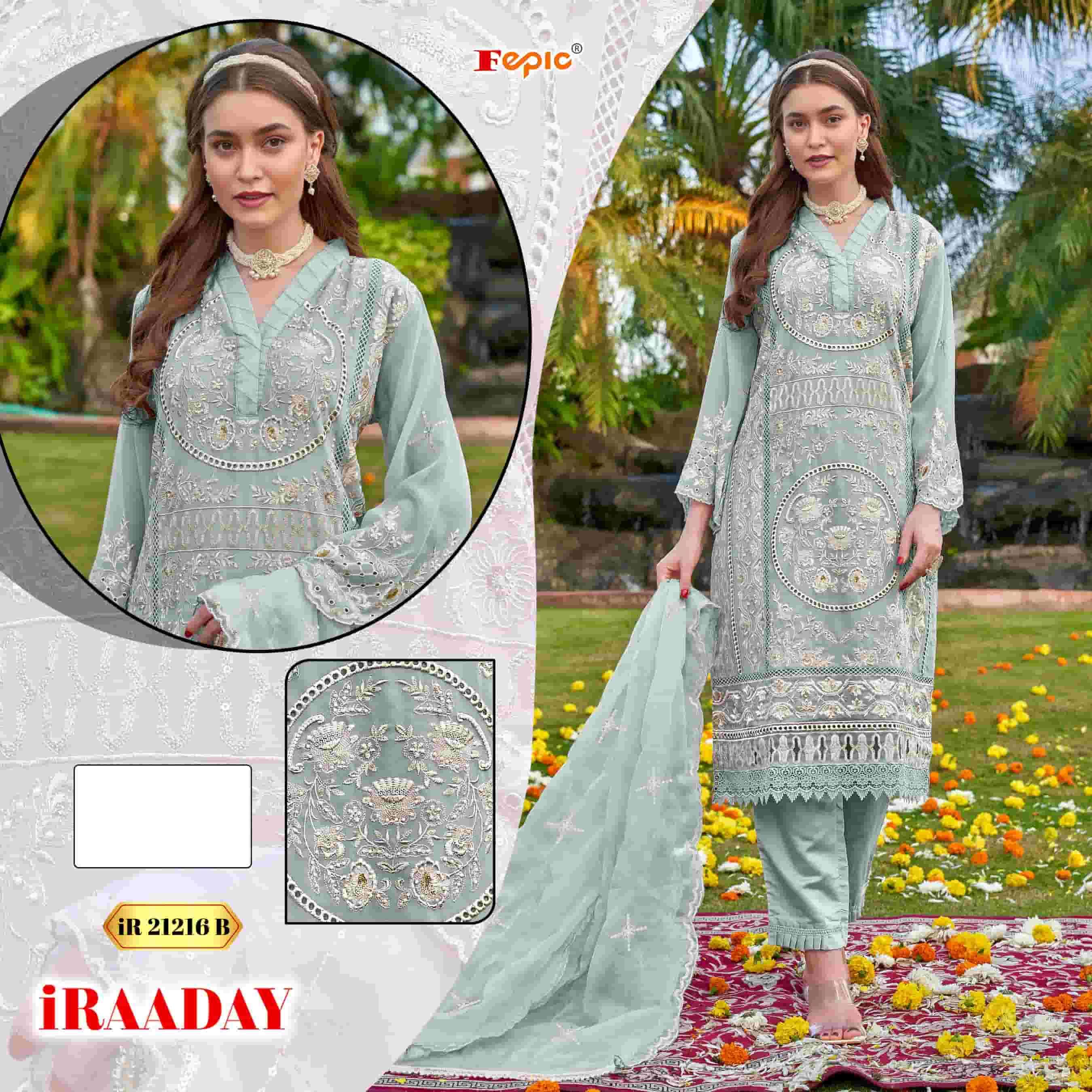 Fepic IR 21216 B Exclusive Latest Embroidered Pakistani Salwar Kameez Ensemble