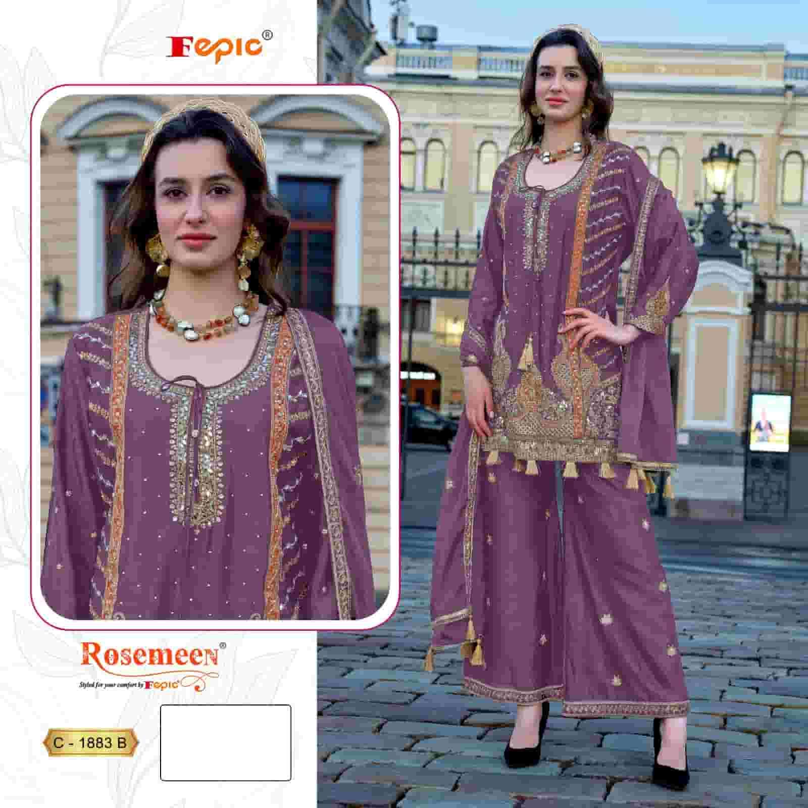 Fepic C 1883 B Festive Wear Style Pakistani Embroidered Collection
