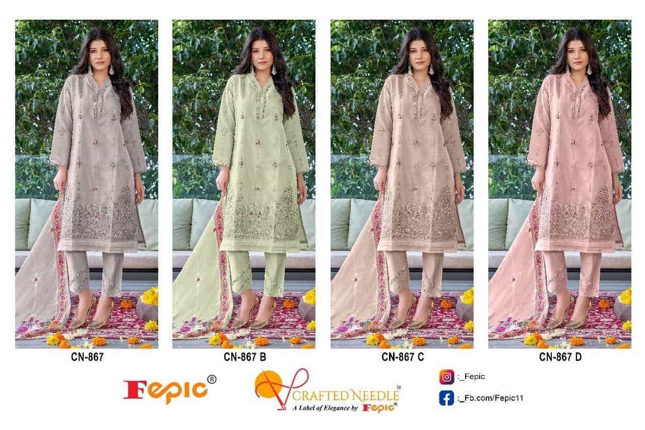 Crafted Needle CN 867 By Fepic Fancy Latest New Designer Pakistani Readymade Collection