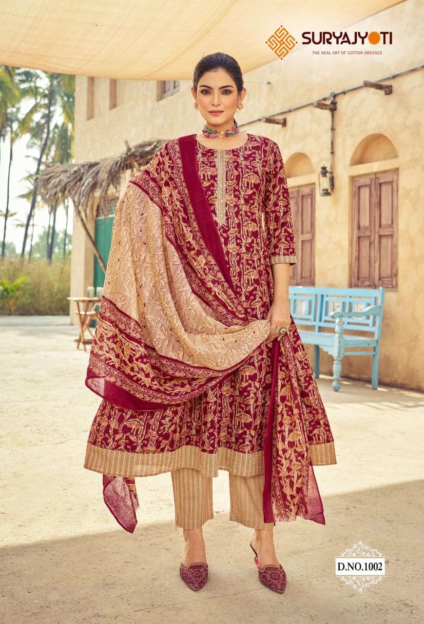 Rashmika Cotton Anarkali Suit Set