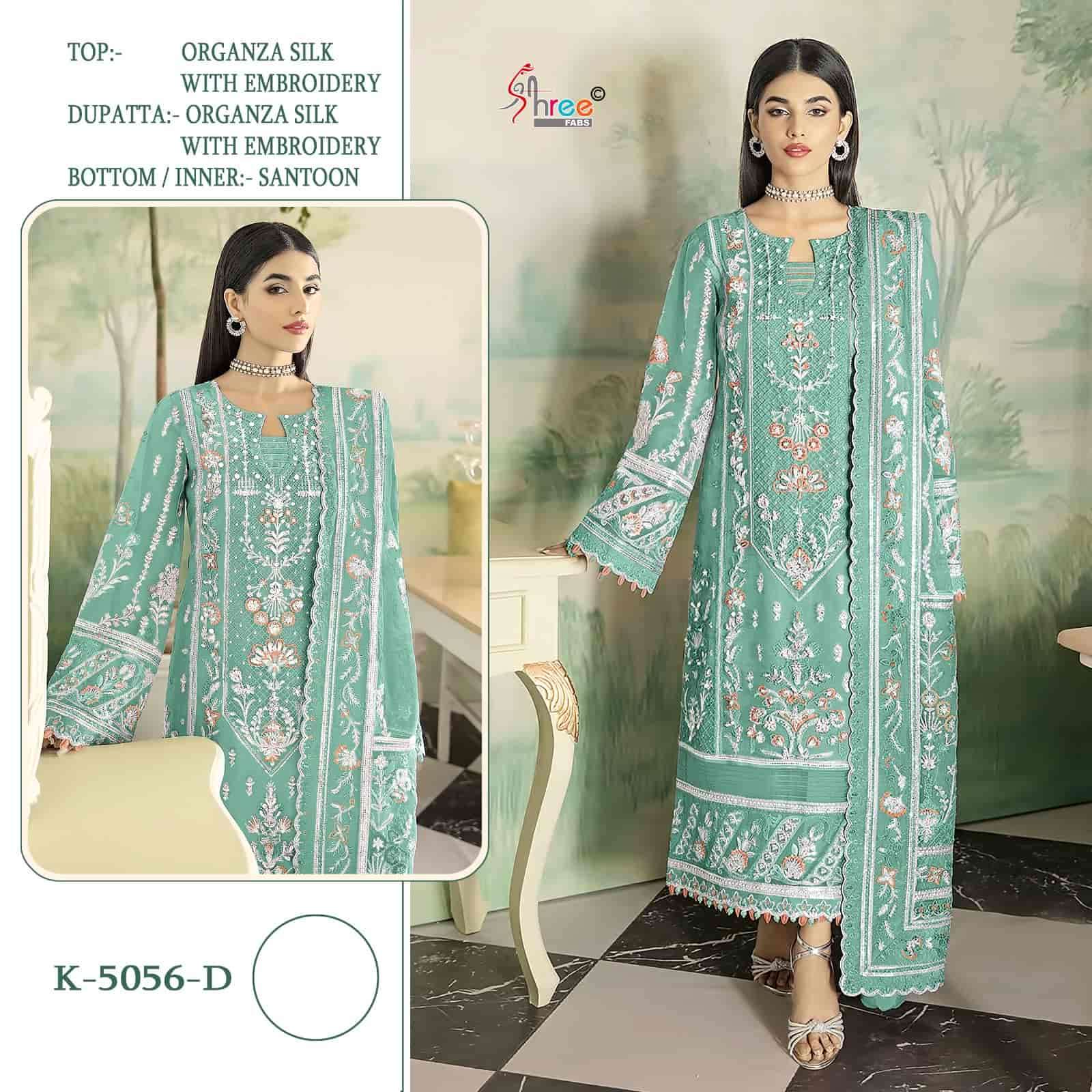Shree Fabs K 5056 D Heavy Organza Salwar Suit