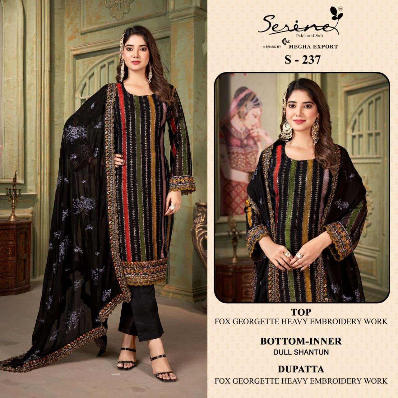 Serine Heavy Embroidered Pakistani Dress S-231.E