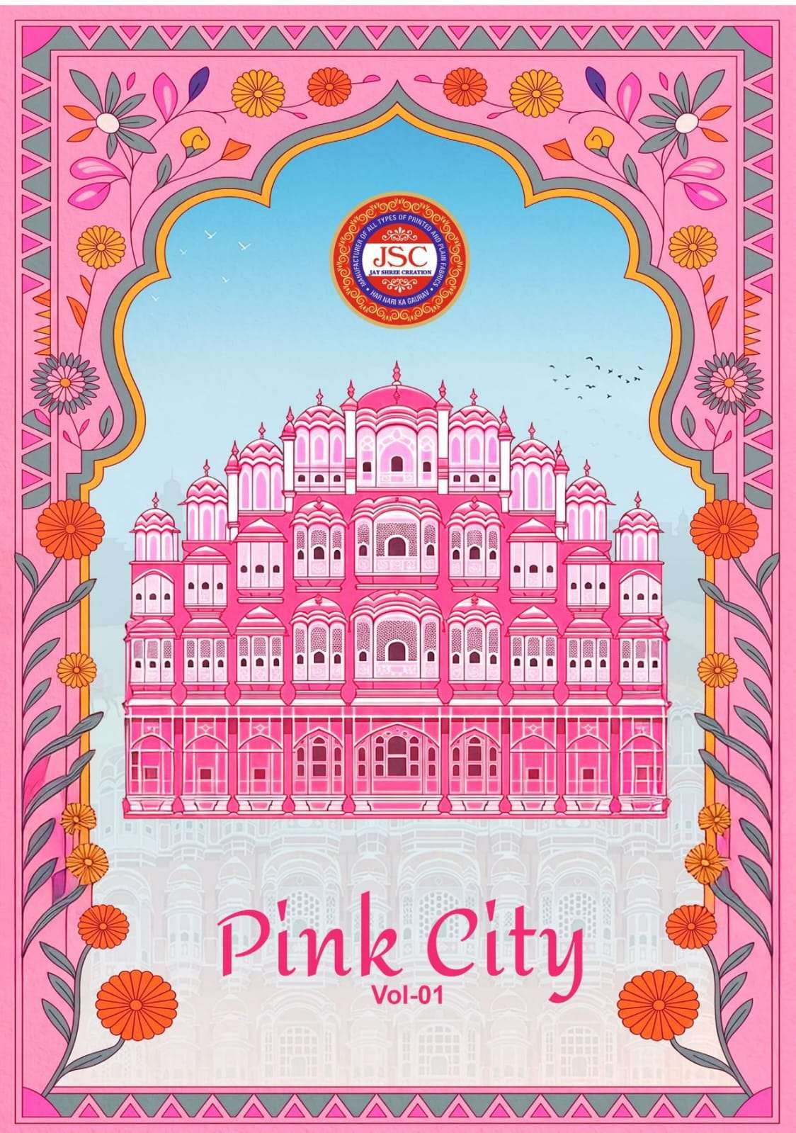 Jsc Pink City Vol 1 Unstitch Cotton Salwar Suit Wholesalers