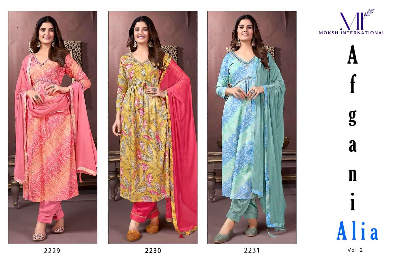 Moksh Afgani Alia Vol 2 Fancy Premium Designer alia Style Dress Buy Online