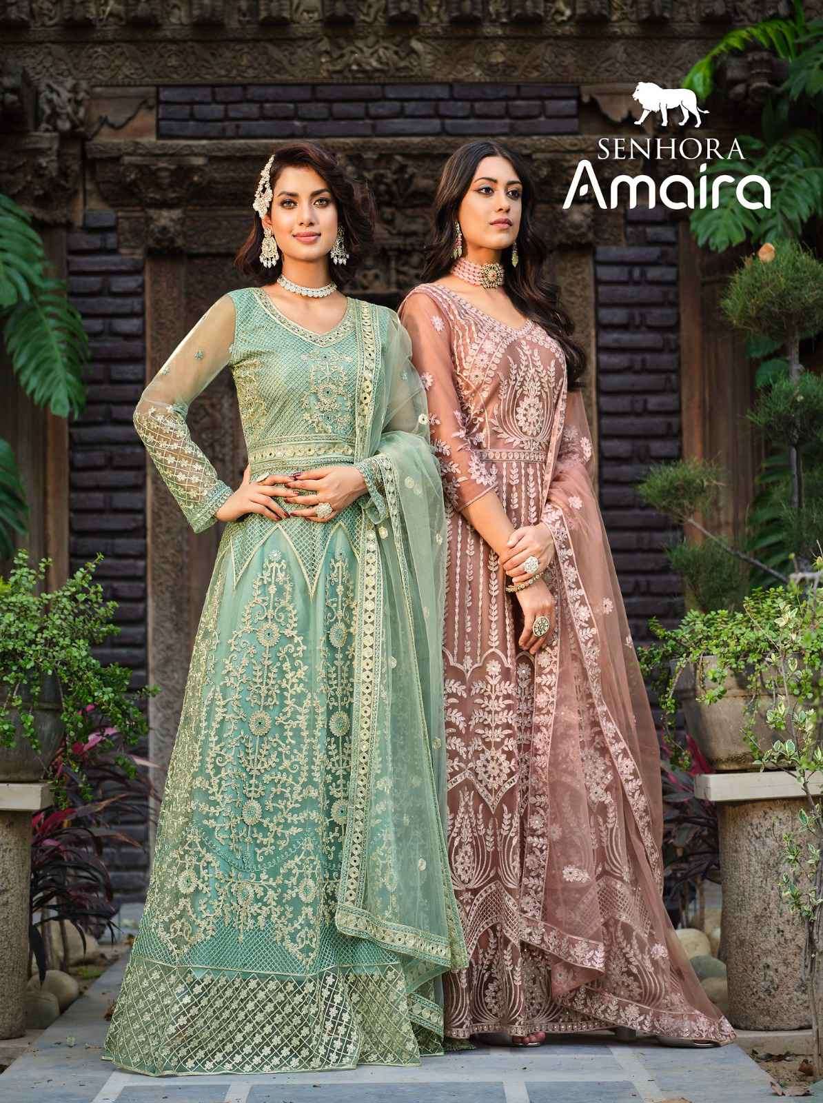 Senhora Amaira 2096 To 2099 Wedding Wear Anarkali Gown Partywear Collection