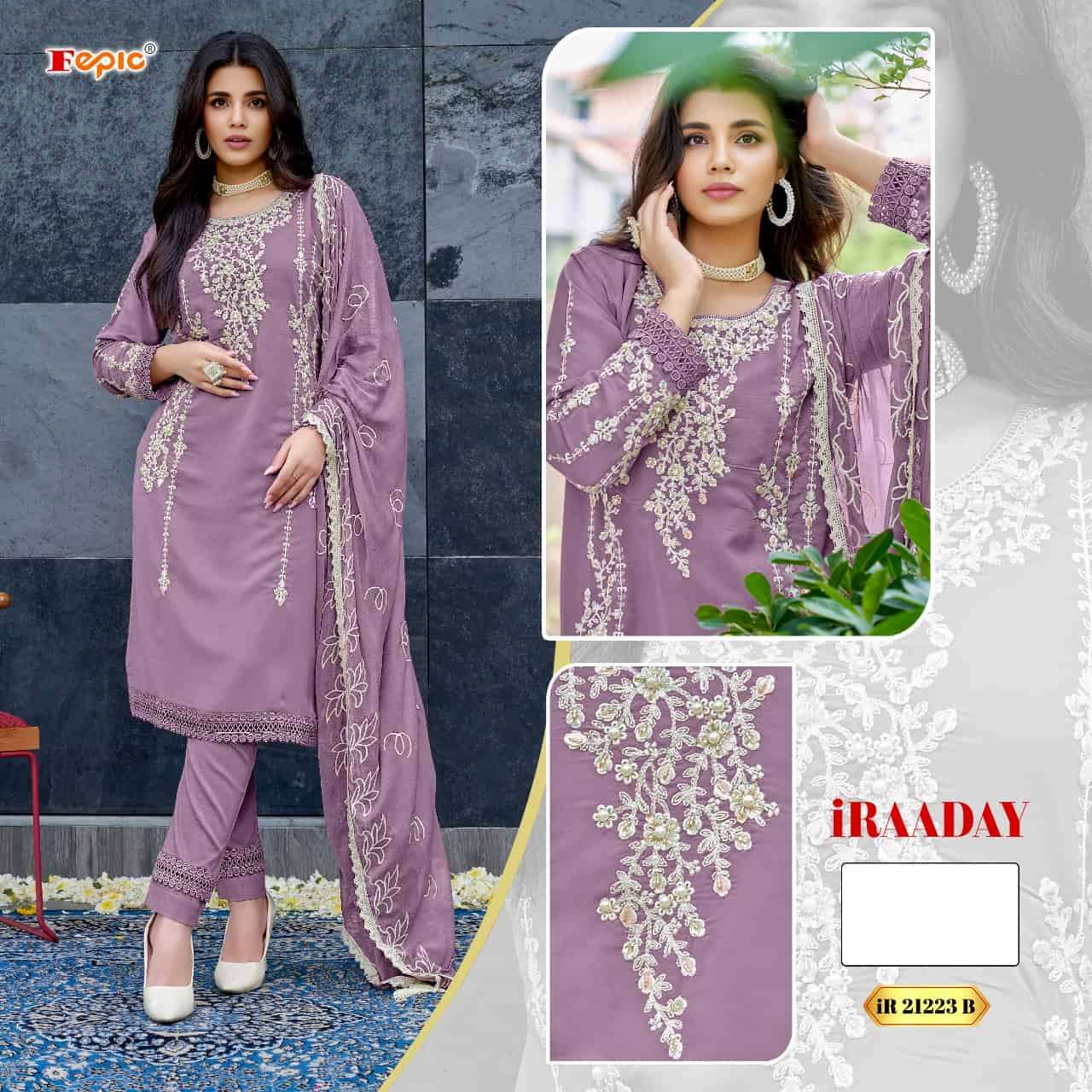 Fepic IR 21223 B Festive Wear Style Designer Pakistani Suit Ensemble