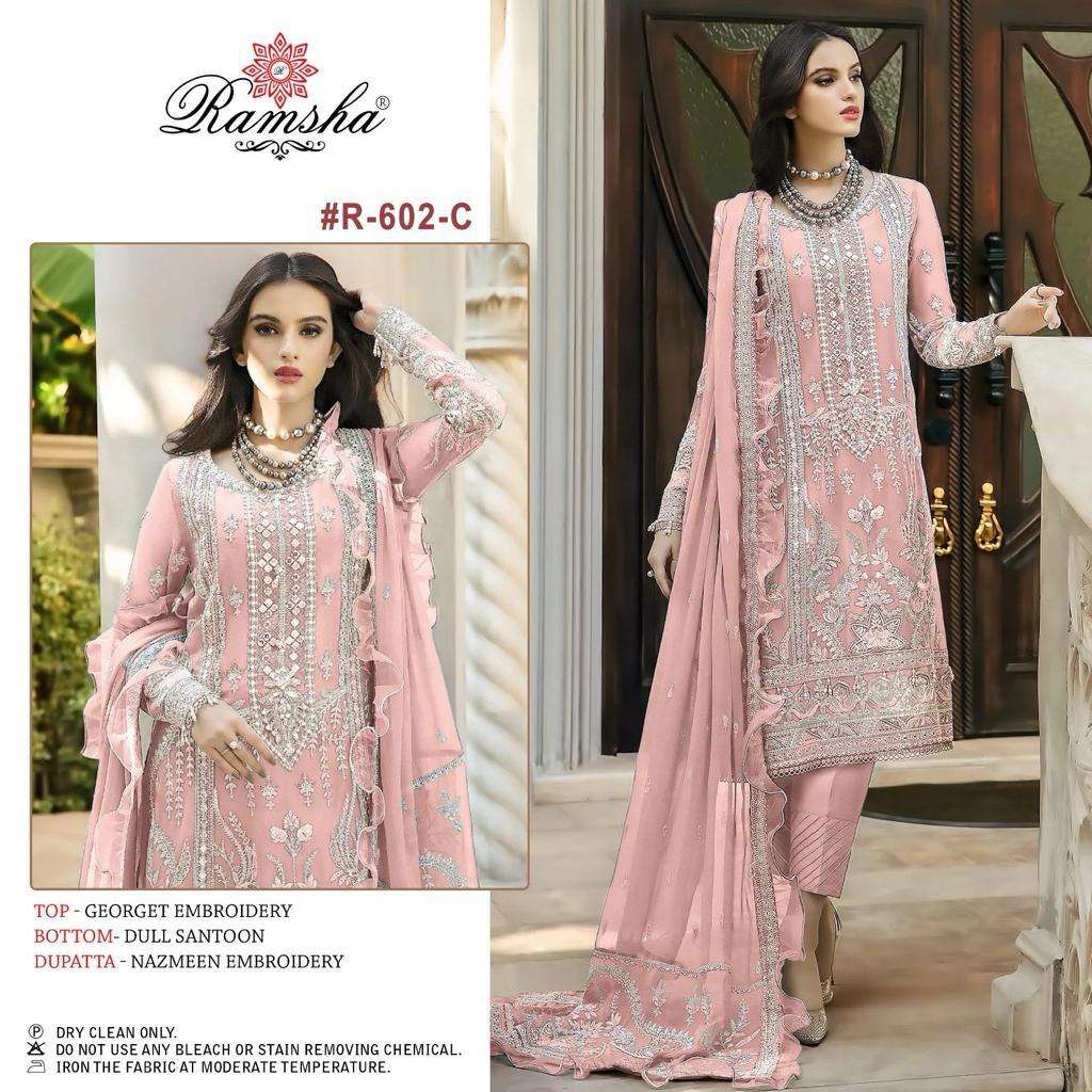 Ramsha R 602 C Festive Designer Salwar Suit