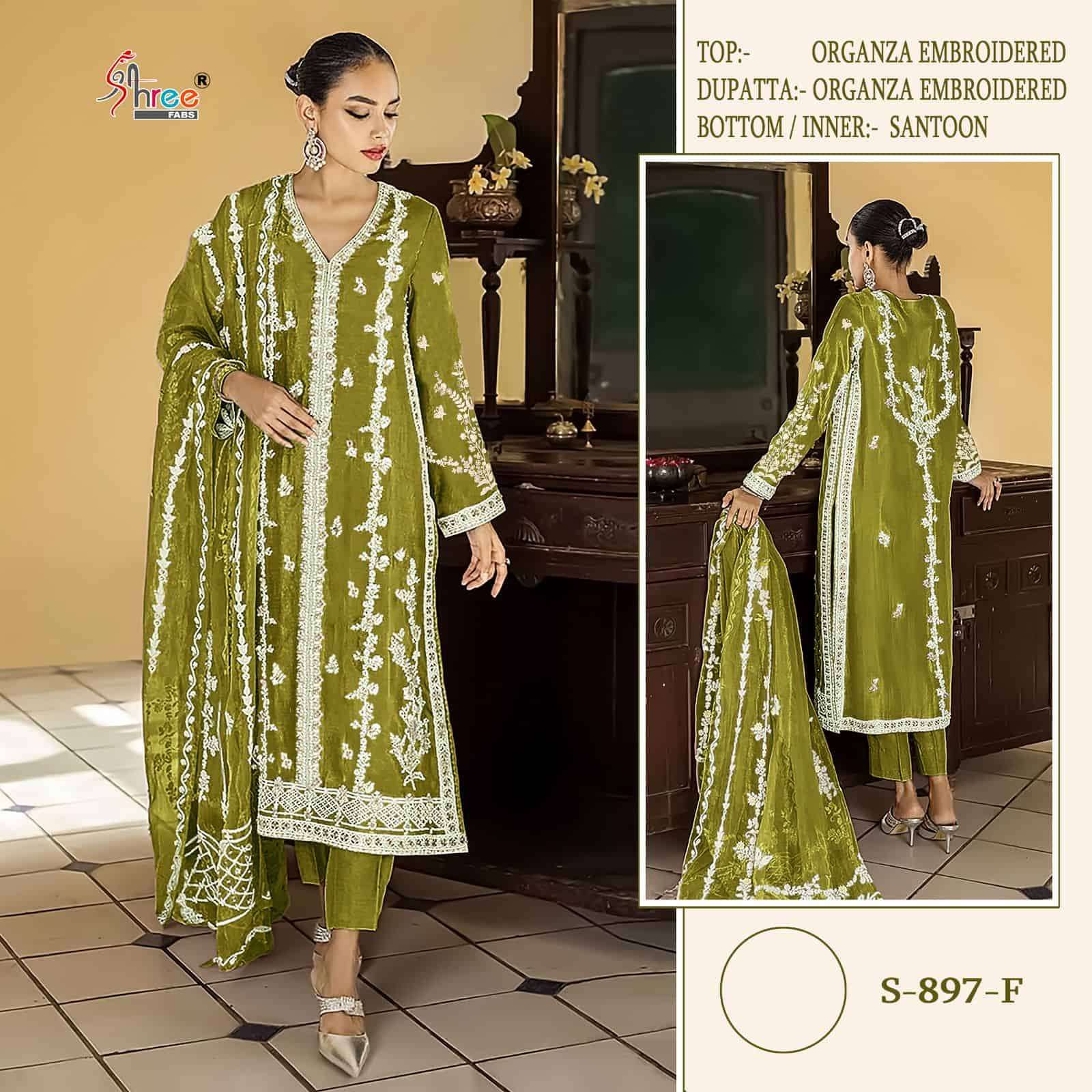 Shree Fabs S 897 Colors Pakistani Style Latest Designer Festive Wear Salwar Suit Exporter