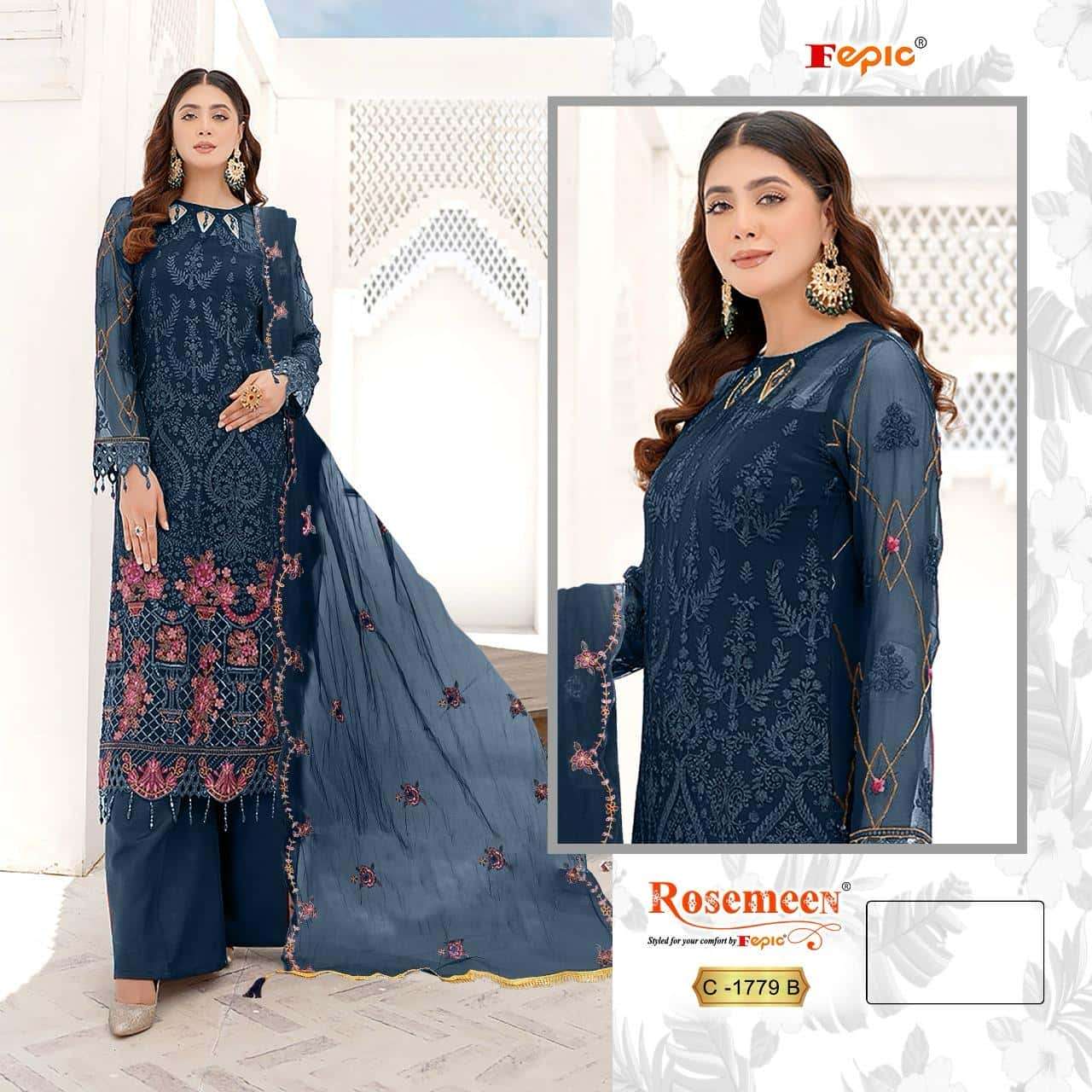 Fepic C 1779 B Latest Fancy Designer Pakistani Salwar Suit Ensemble