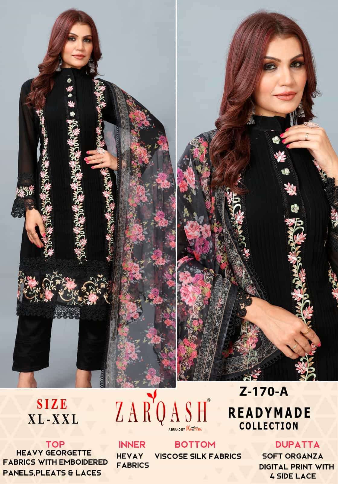 Zarqash Z 170 Pakistani Salwar Suit Set